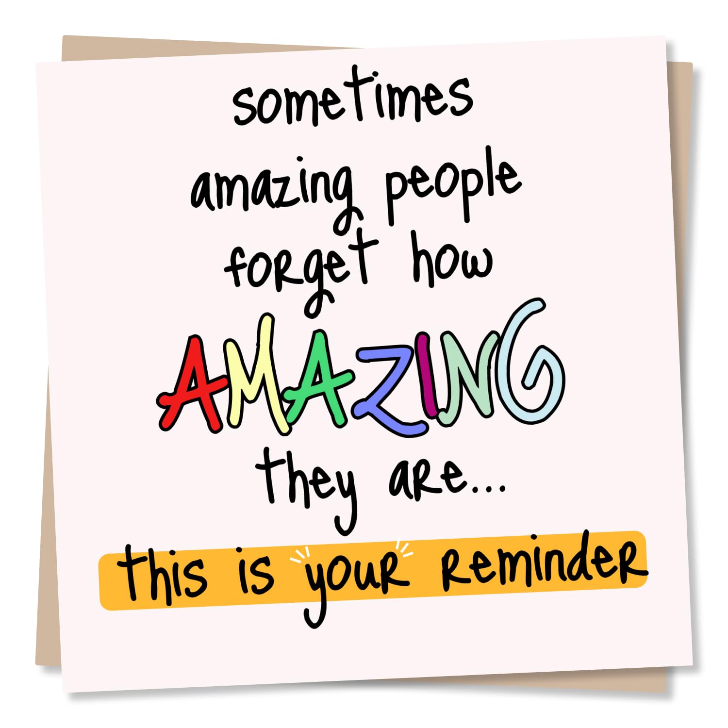 Congratulations Card - You Are Amazing - Supportive Friends, New Job, Exam Success, Driving Test Success Card - Made in UK