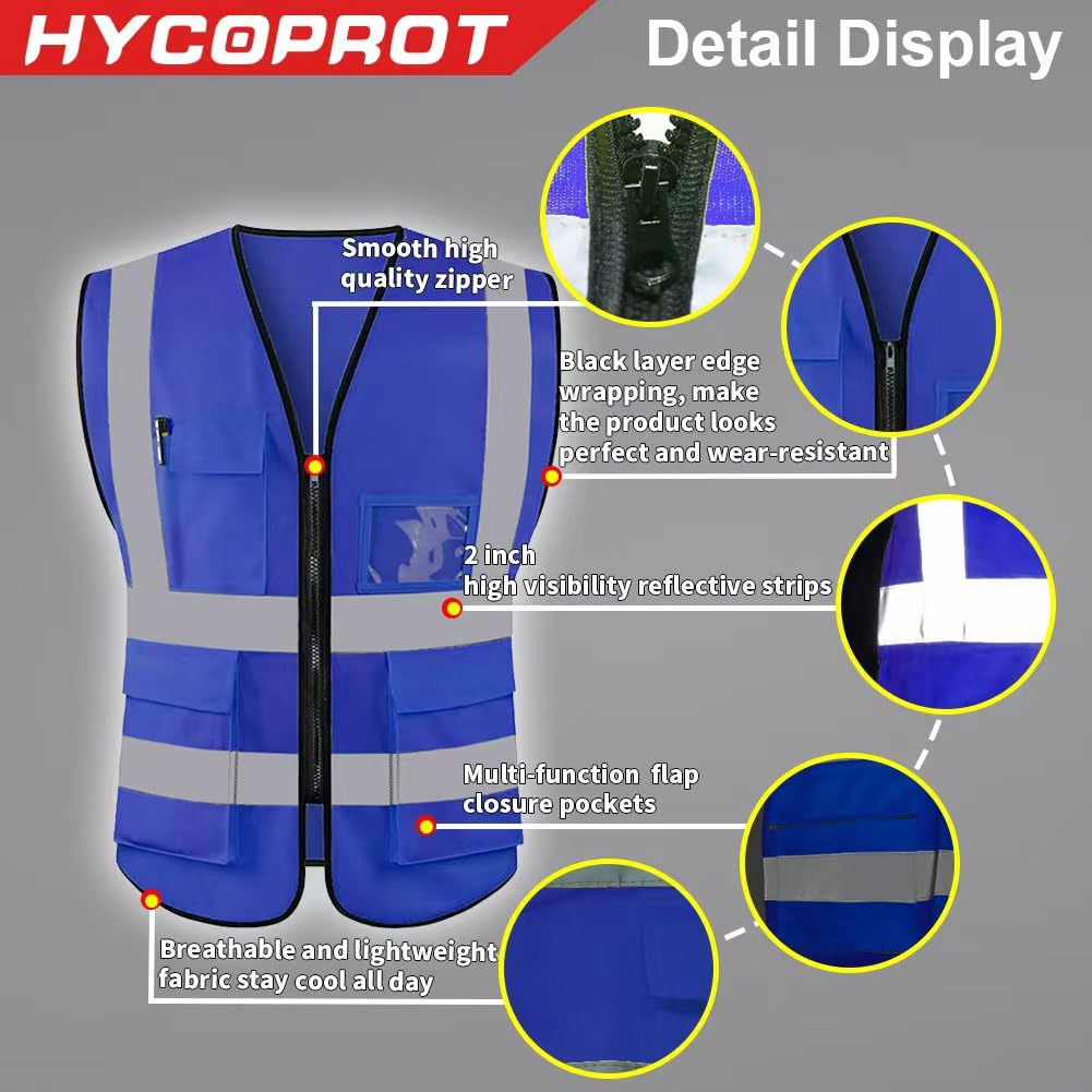 Snapklik.com : HYCOPROT High Visibility Safety Reflective Vest