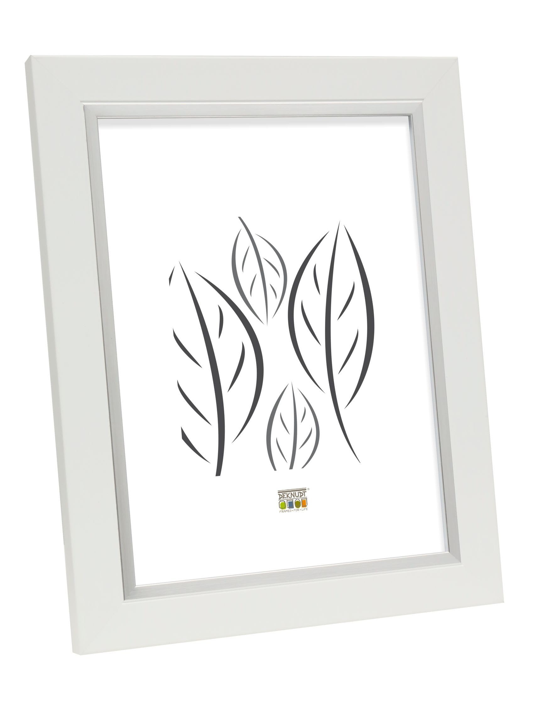 Deknudt Photo Frames, Resin, White, 15 x 15 cm