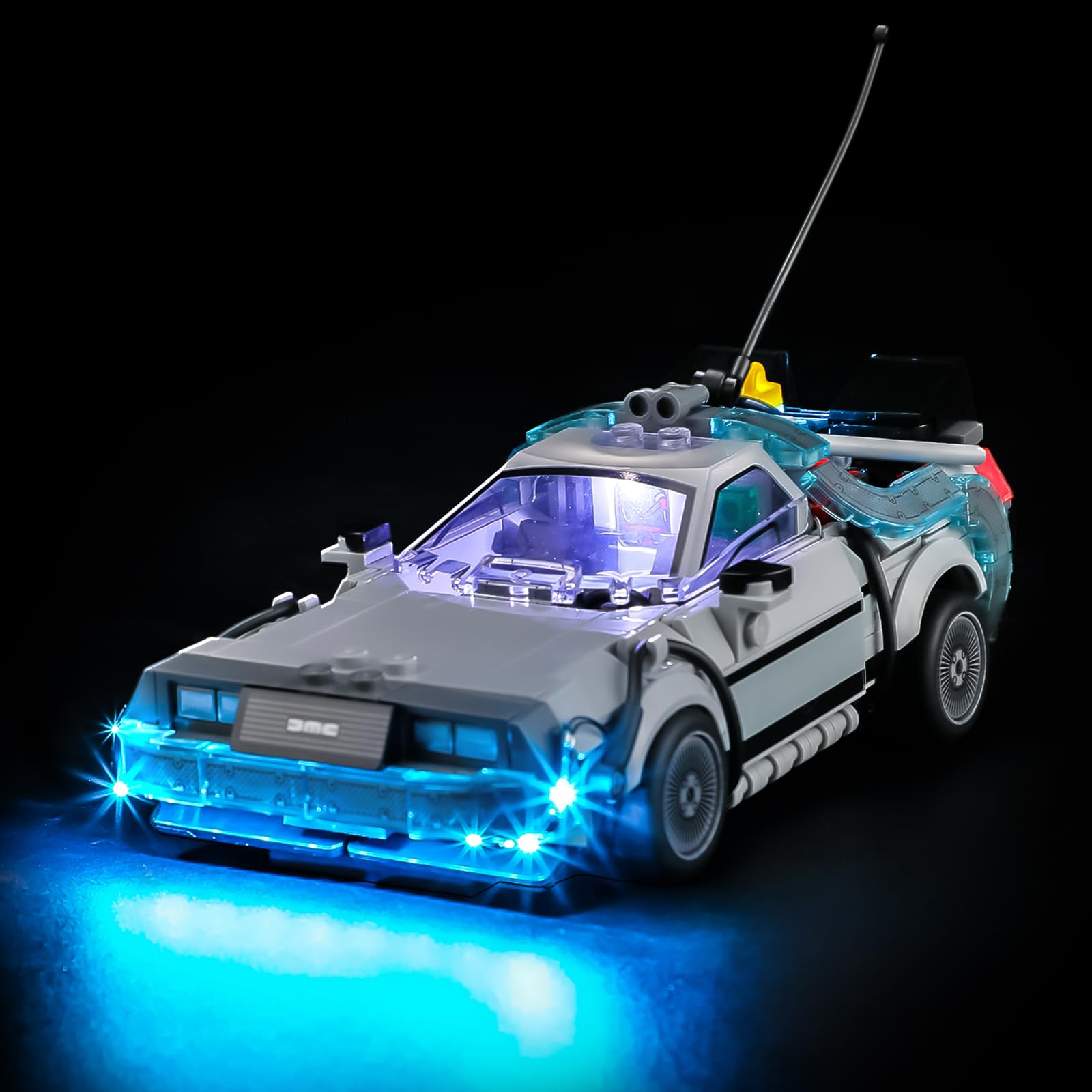 LIGHTAILING Led Light for Lego-77256 Time-Machine from Back to the Future - Easy Install, Hidden Wiring, Home Decor & Gift-Ready (Model Not Included)
