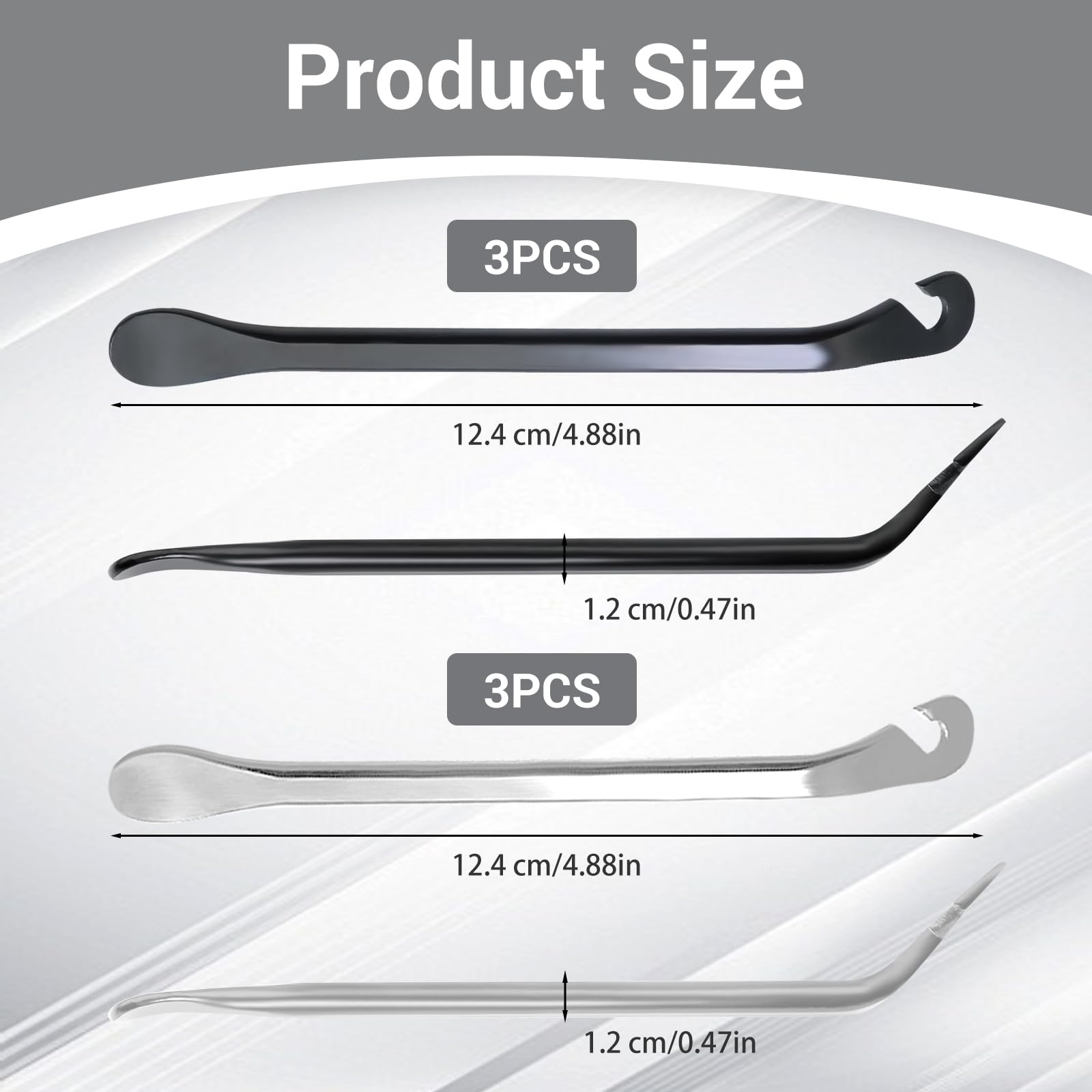 Kit Riparazione Pneumatici Bici - 6 Leve Smontagomme, Toppe E Liquido Antiforatura Per MTB E Strada - Foto 5