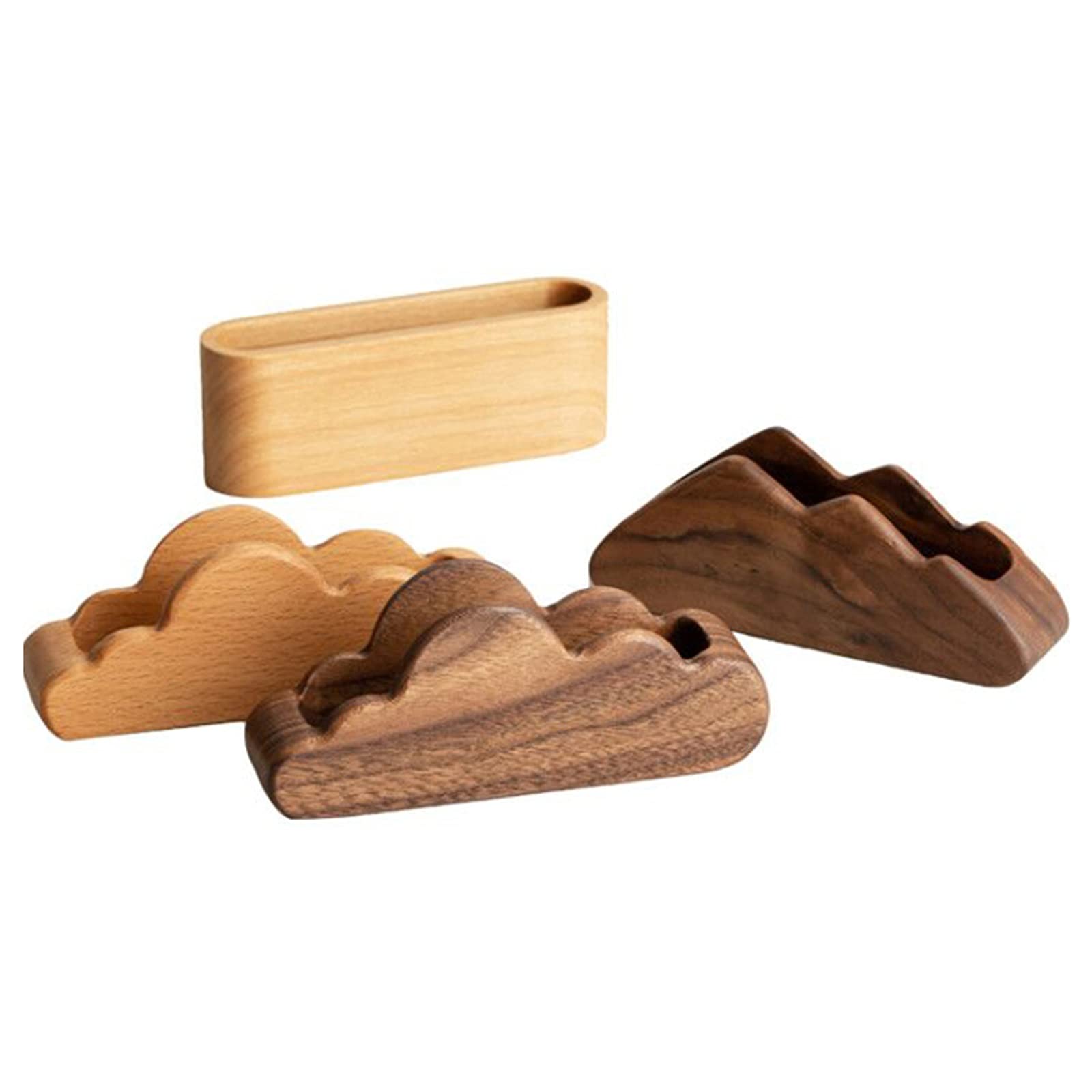 Soporte de madera para tarjetas de visita para escritorio, 1 paquete de soporte de exhibición de tarjetas de visita para hombres y mujeres, soporte de escritorio y soporte para tarjetas