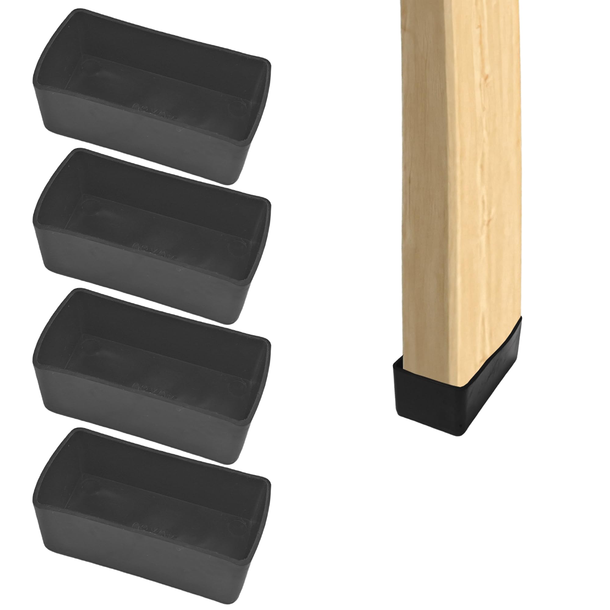 Amazon.co.jp: 2x4木製ポストエンドキャップ - 4個 1.5インチ x 3.5