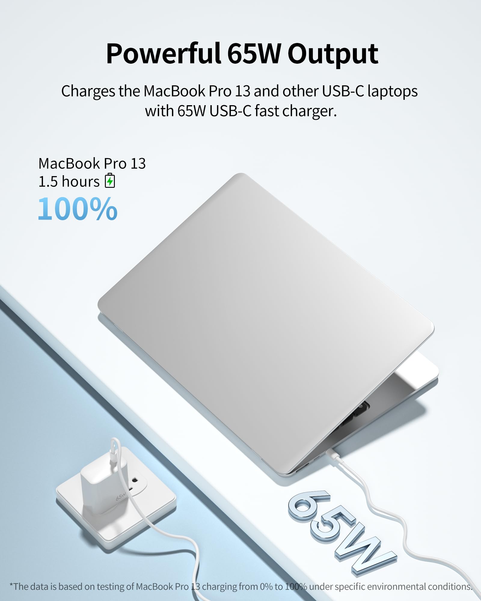 Blocco di ricarica USB C per iPhone 17/16, 65 W, caricatore da parete USB C, a ricarica rapida, per iPhone Air 17 16 15 14 13 12 11 Pro Max XS, iPad, MacBook, Samsung Galaxy, Google