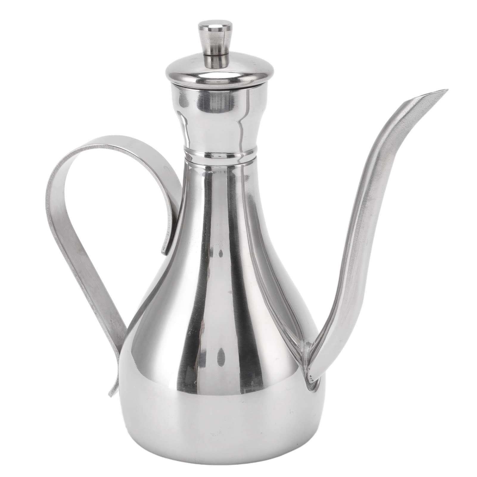 Olive Oil Dispenser, 350 Ml Stainless Steel Olive Oil Bottle Leakproof Oil Pot Oil Drizzler Portable Oil Dispenser Kitchen Storage Container