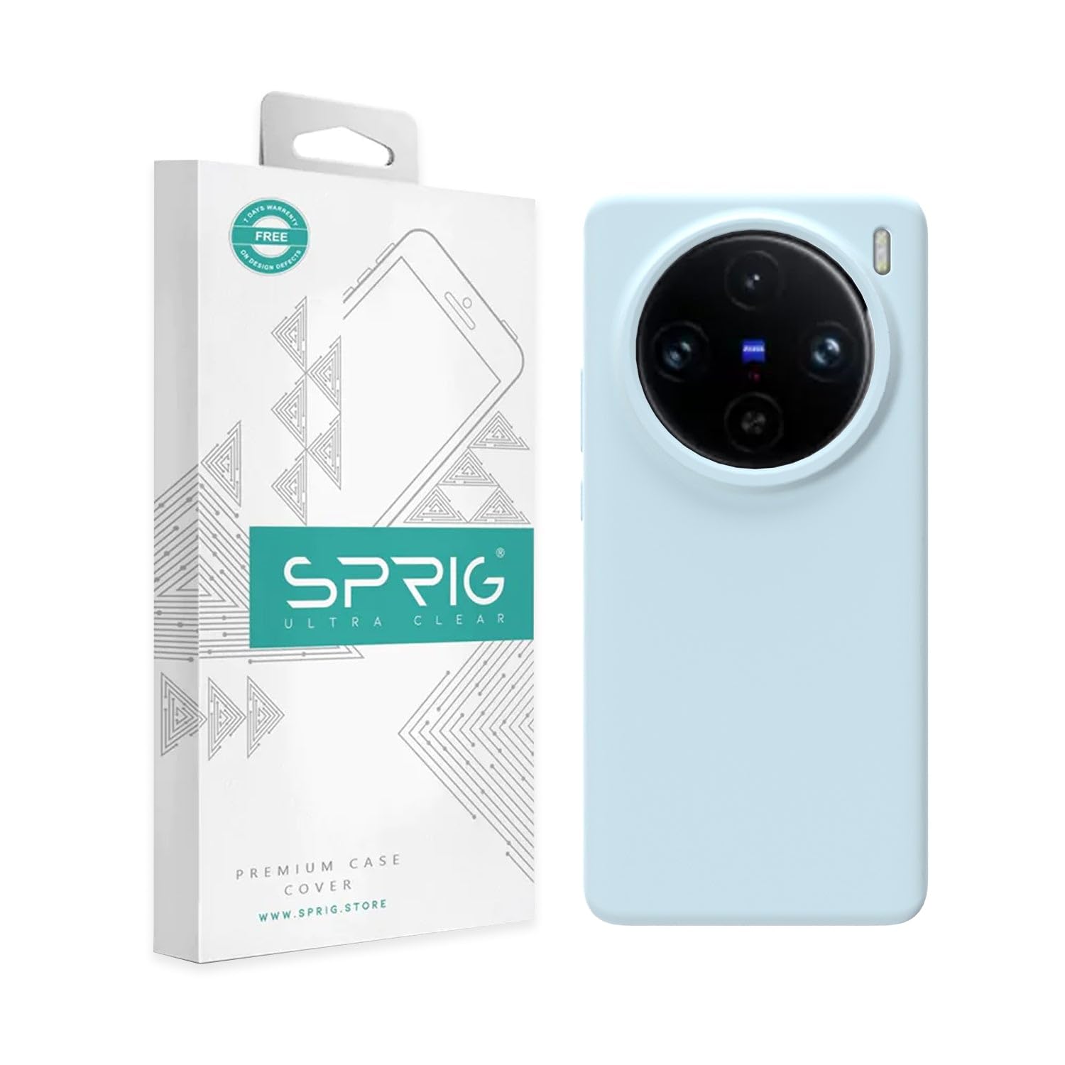 SPRIG Compatible with Vivo X100 Pro Phone Liquid Silicone Premium Back Cover Drop Tested Shock Proof Mobile Case for Men, Women, Boys and Girls with Camera Protection (Light Blue) (B0D2RRMK14) Amazon Price History, Amazon Price Tracker