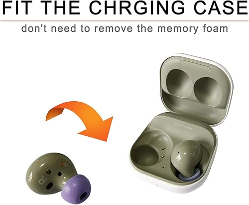 Miniatura 4 de Almohadillas de espuma viscoelástica para Samsung Galaxy Buds+Galaxy Buds 2, puntas de repuesto para auriculares Galaxy Buds Plus, funda para