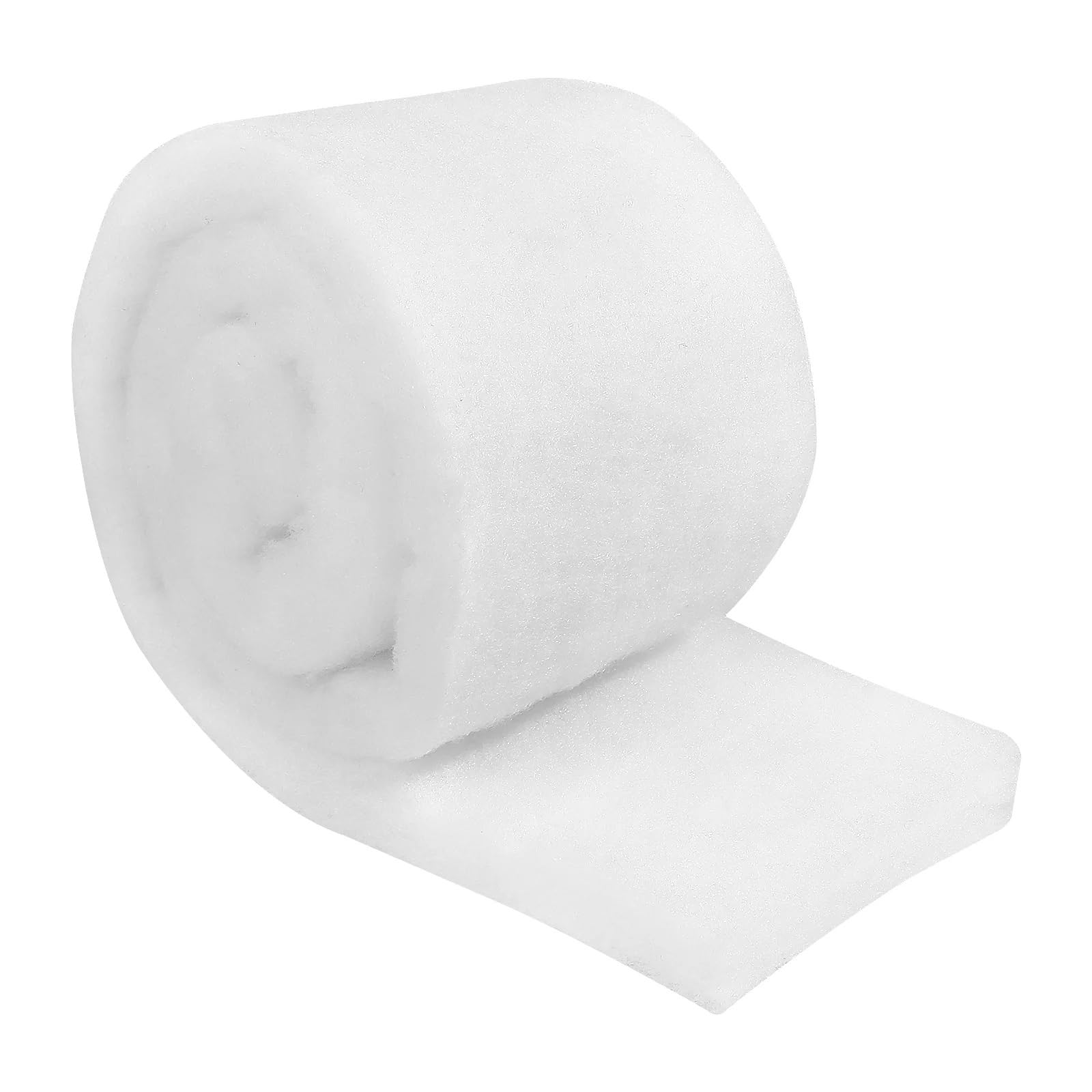 Esponja filtrante para acuarios, Rollo de hilo esponja for filtro acuario, blanco, 100x12x2cm