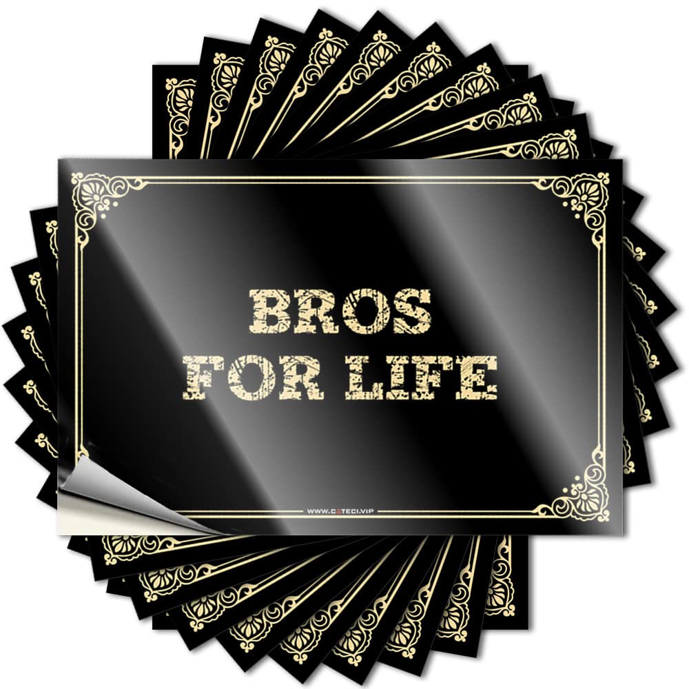 Tattoo Bookish Vinyl Decals, Retro Home Decor Waterproof Bumper Stickers for Water Bottle | Bros for Life Perfect for Motorcycle Laptop Decor(8X12CM)