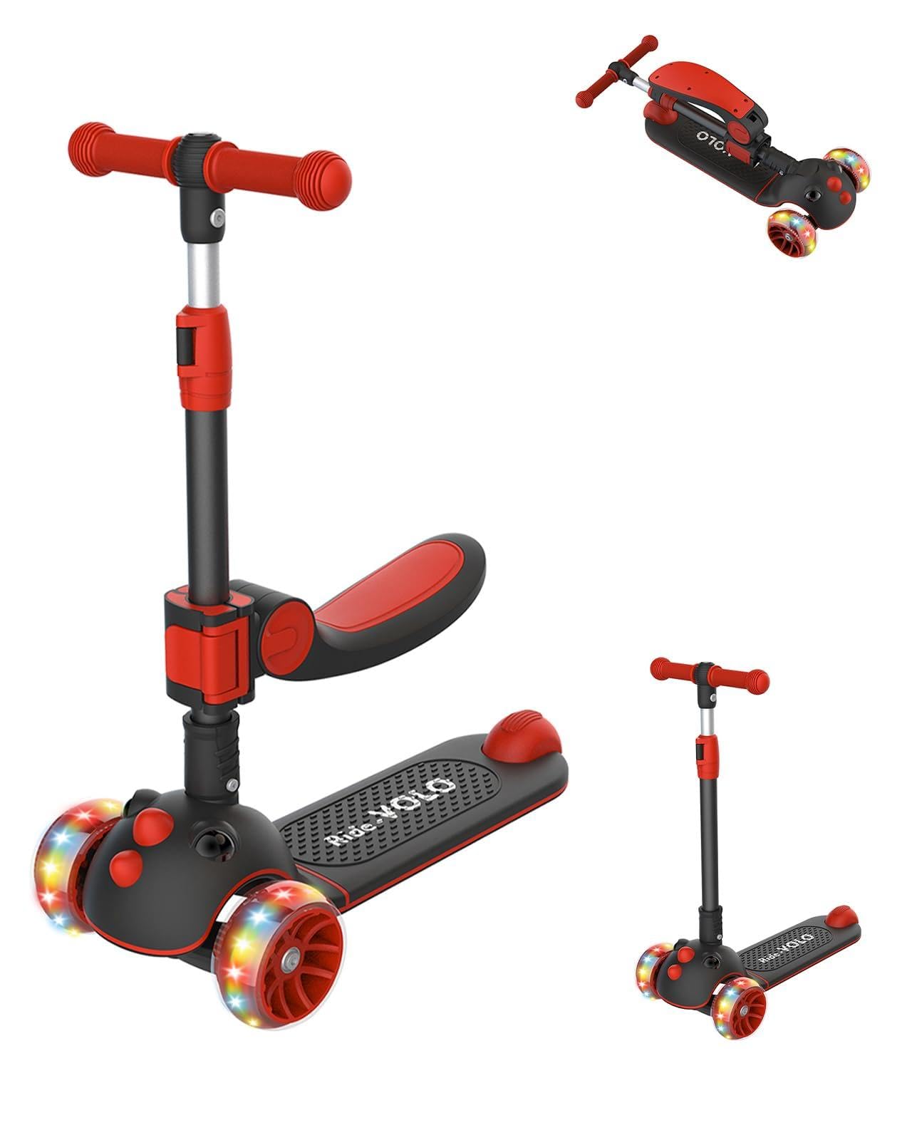 Amazon.co.jp: キックスクーター 子供用 RideVOLO キックボード 2way