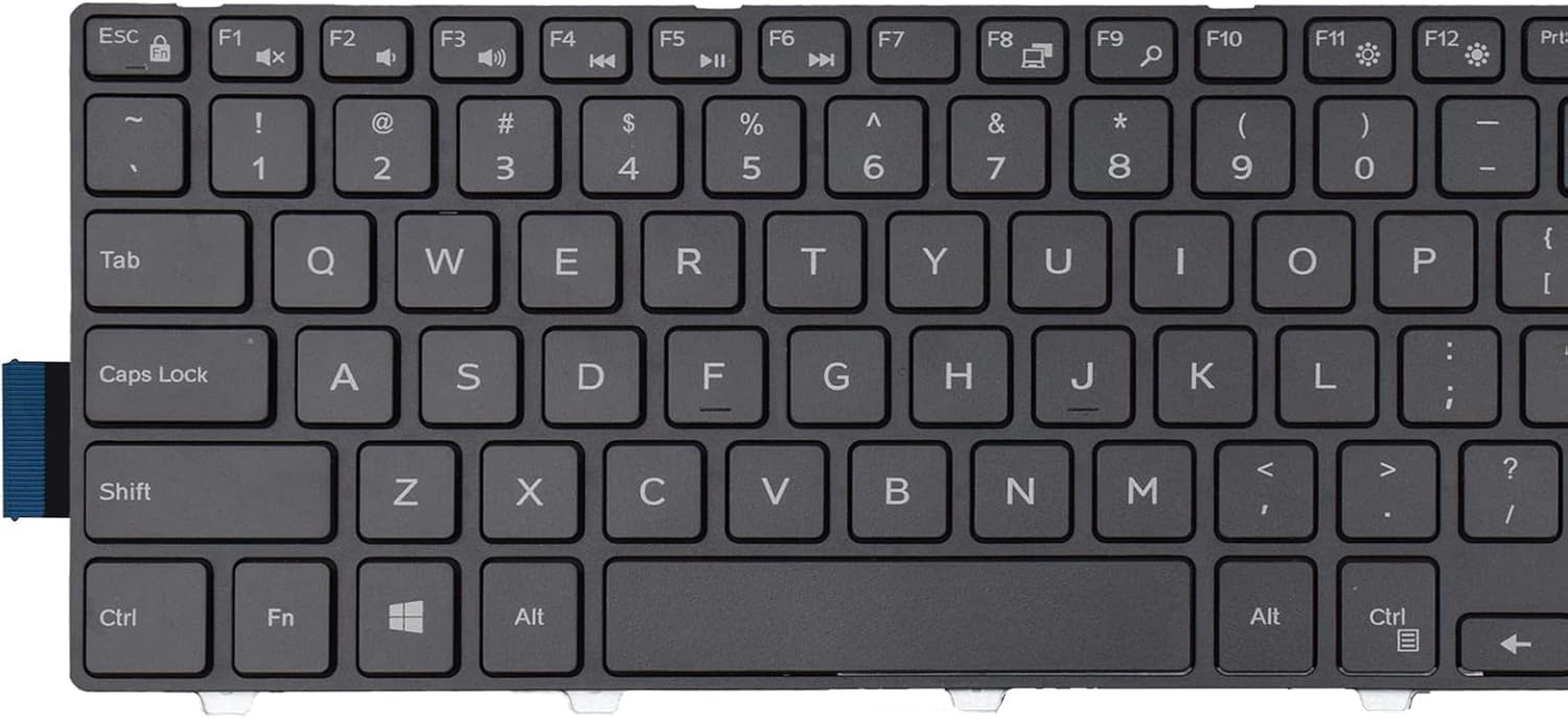 TECHSIO Replacement Laptop Keyboard for De-ll Inspiron 17 5748