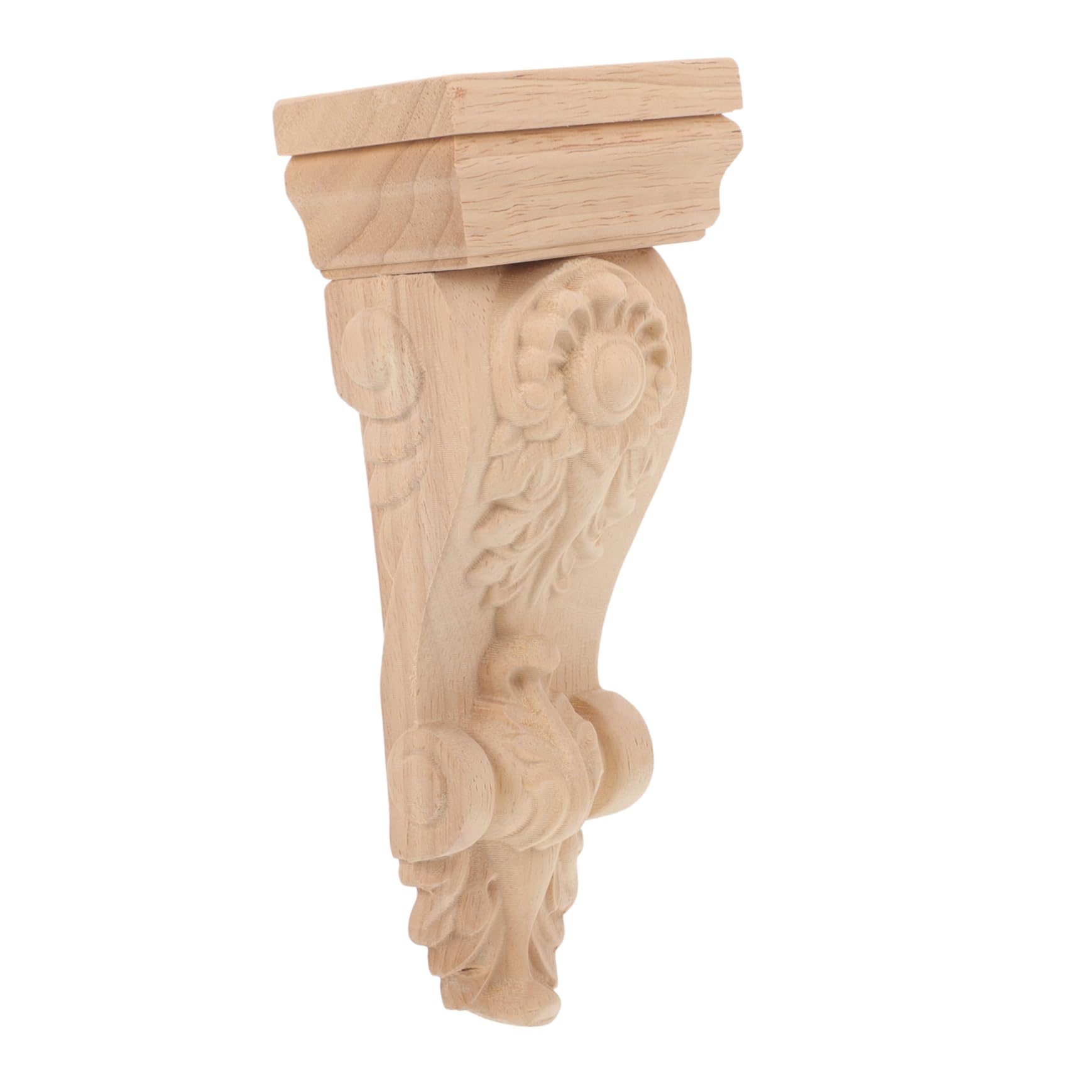 Uonlytech 2piezas Moldura De Esquina De Madera Decorativa Para Interiores Apliques Tallados Estilo Europeo Adorno Elegante Para Sala De Estar y Muebles Fácil De Pintar y Personalizar