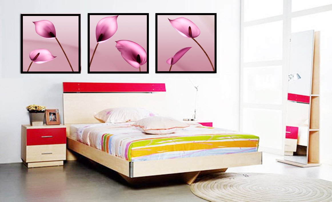 Tejal Creation 3 Set Wall Decore Individual Photo Frame (14"x14" x 1/2