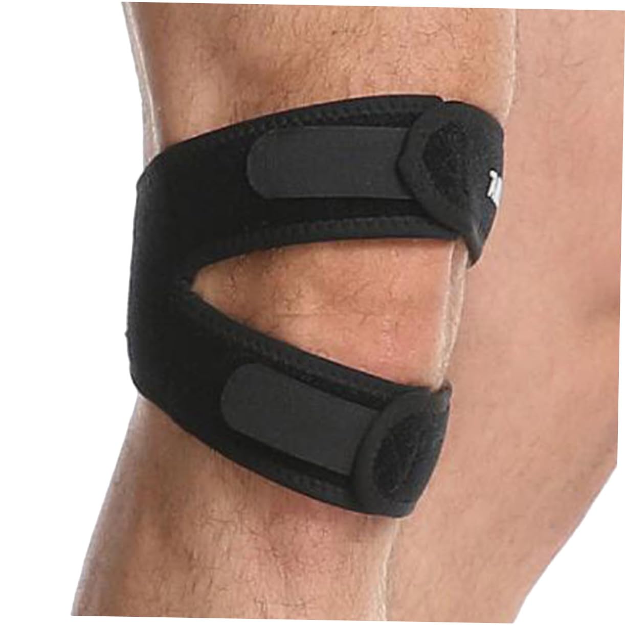 Happyyami Knee Stabilizer Brace Protective Pads for Basketball Hiking Leg Brace Non-slip Absorbing Comfort Fit