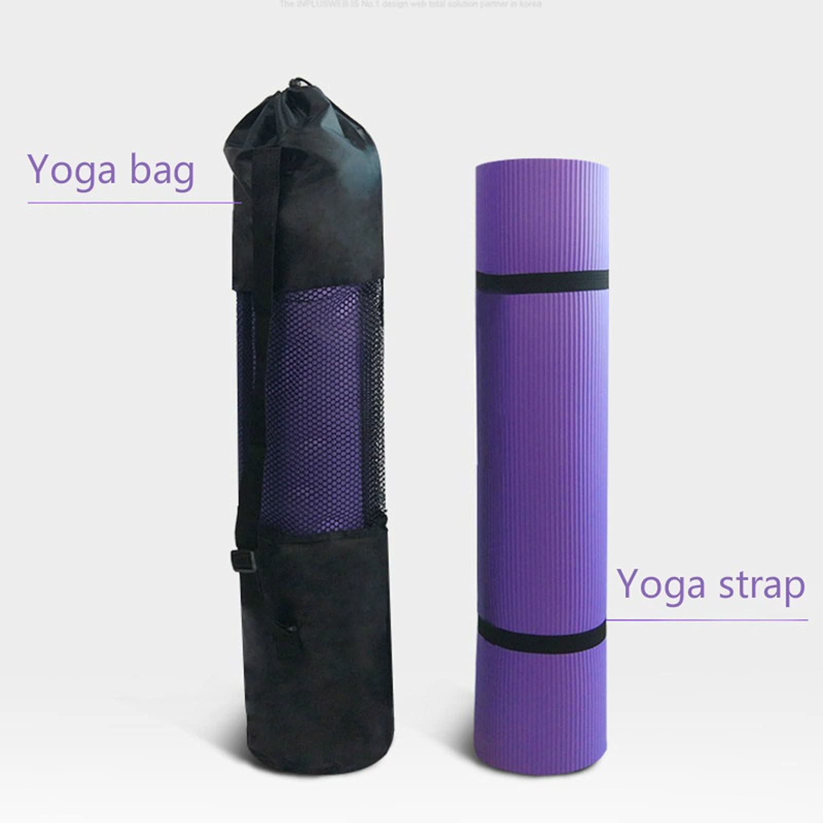DieffematicYJD Mata do jogi Super zagęszczony matę do jogi dla początkujących antypoślizgowych NBR. Fitness siłownia Mata Ćwiczenie Mata Taneczna Yoga Pad 15mm (Color : Green)