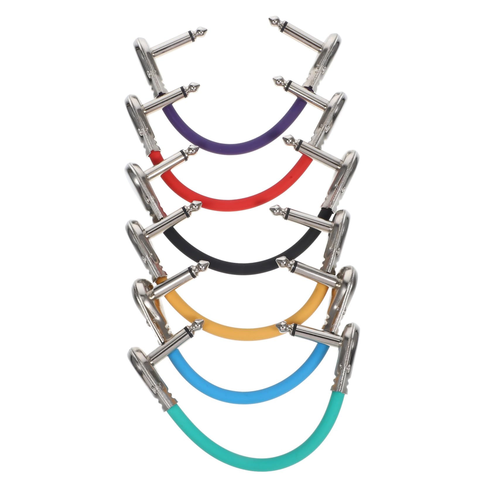 6piezas Cable Guitarra Cables De Para Guitarra y Pedales Transmisión De Sonido Estable
