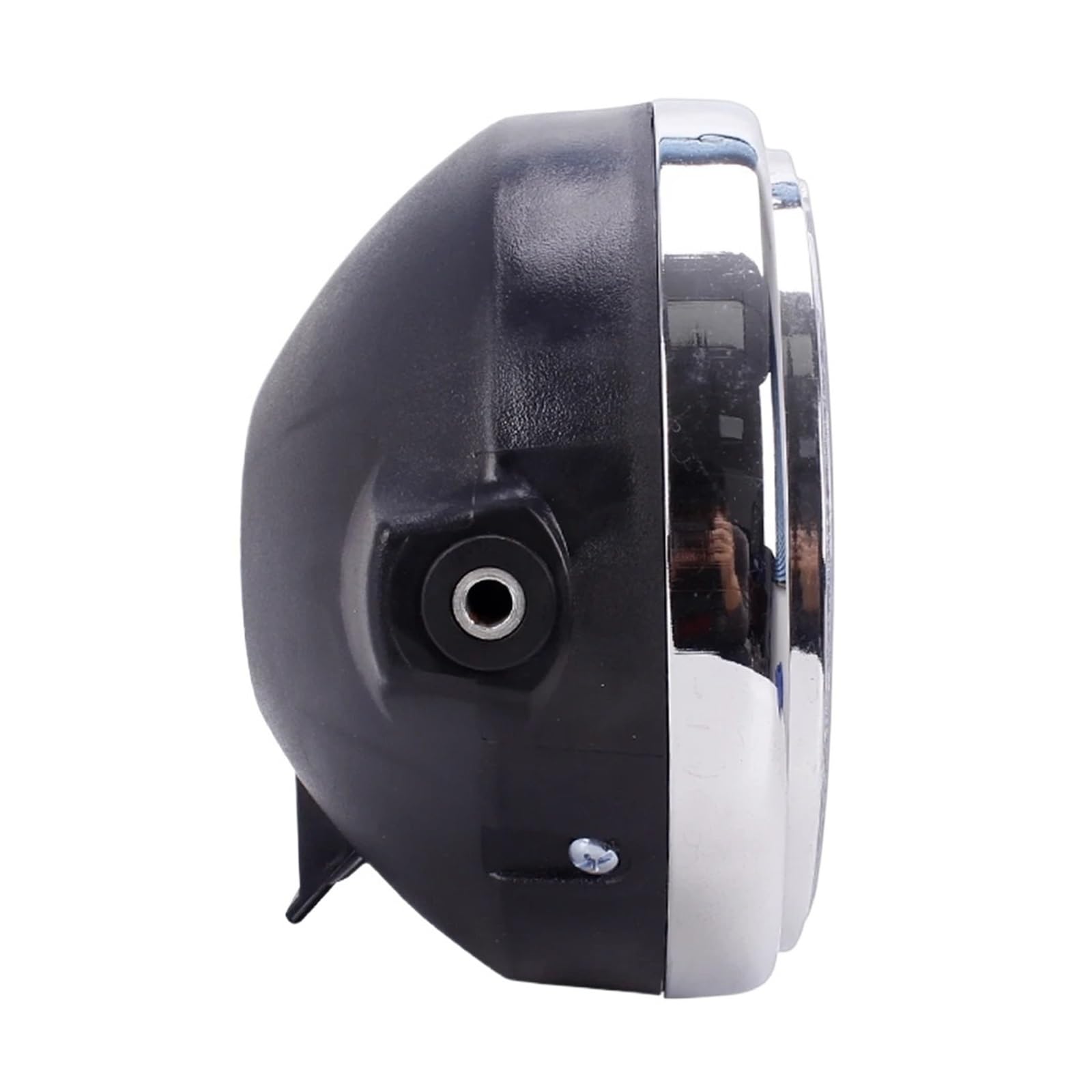 Phare Moto Phare Avant Universel Rond pour Moto 7"/8" pour CB400 CB500 CB1300 pour Hornet 250 600 900 pour VTEC VTR Phares(1 Piece Black)