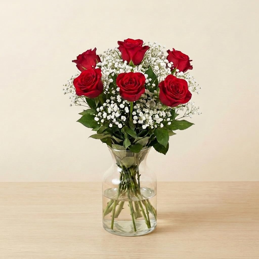 Rose Kiss Fresh Cut Flower Bouquet for Special Occasion Gifts