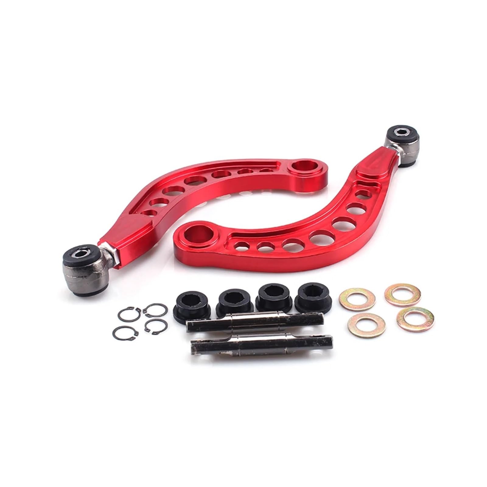 Car Rear Camber Kits Lower Control Arm Camber Arm Kit Compatible For Honda Civic DX/LX/EX/SI FG2 FD 2006-2011(Red)
