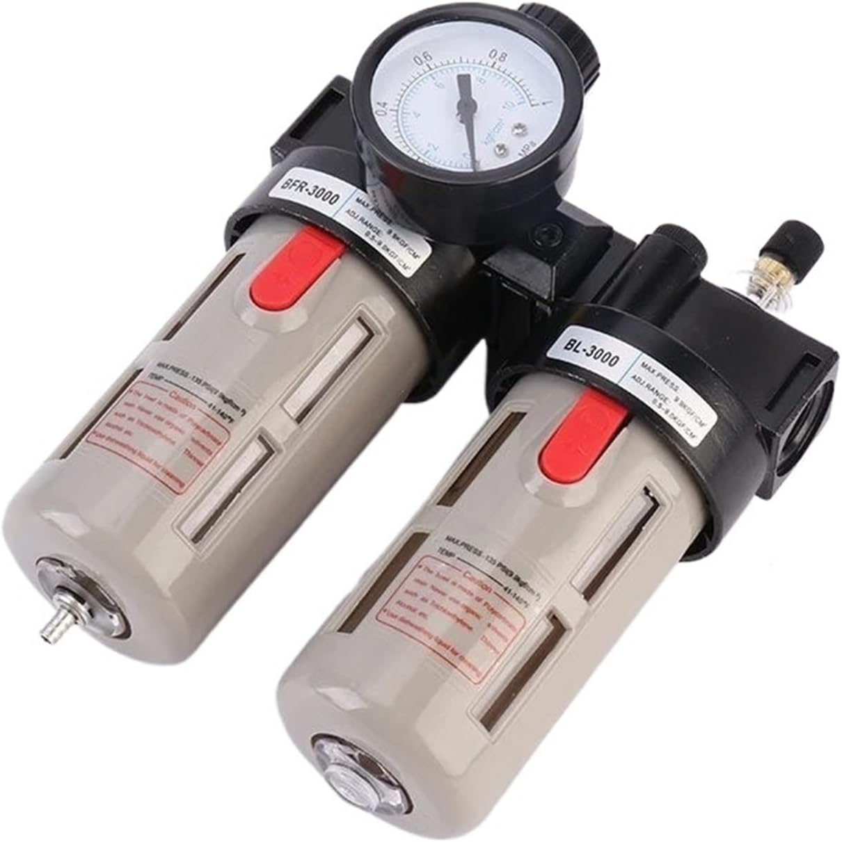 ‌AFC2000 Air Filter Regulator with Oil-Water Separator - 2-in-1 Air Treatment Unit for Pneumatic Systems & Factories‌(AFC2000 Copper)