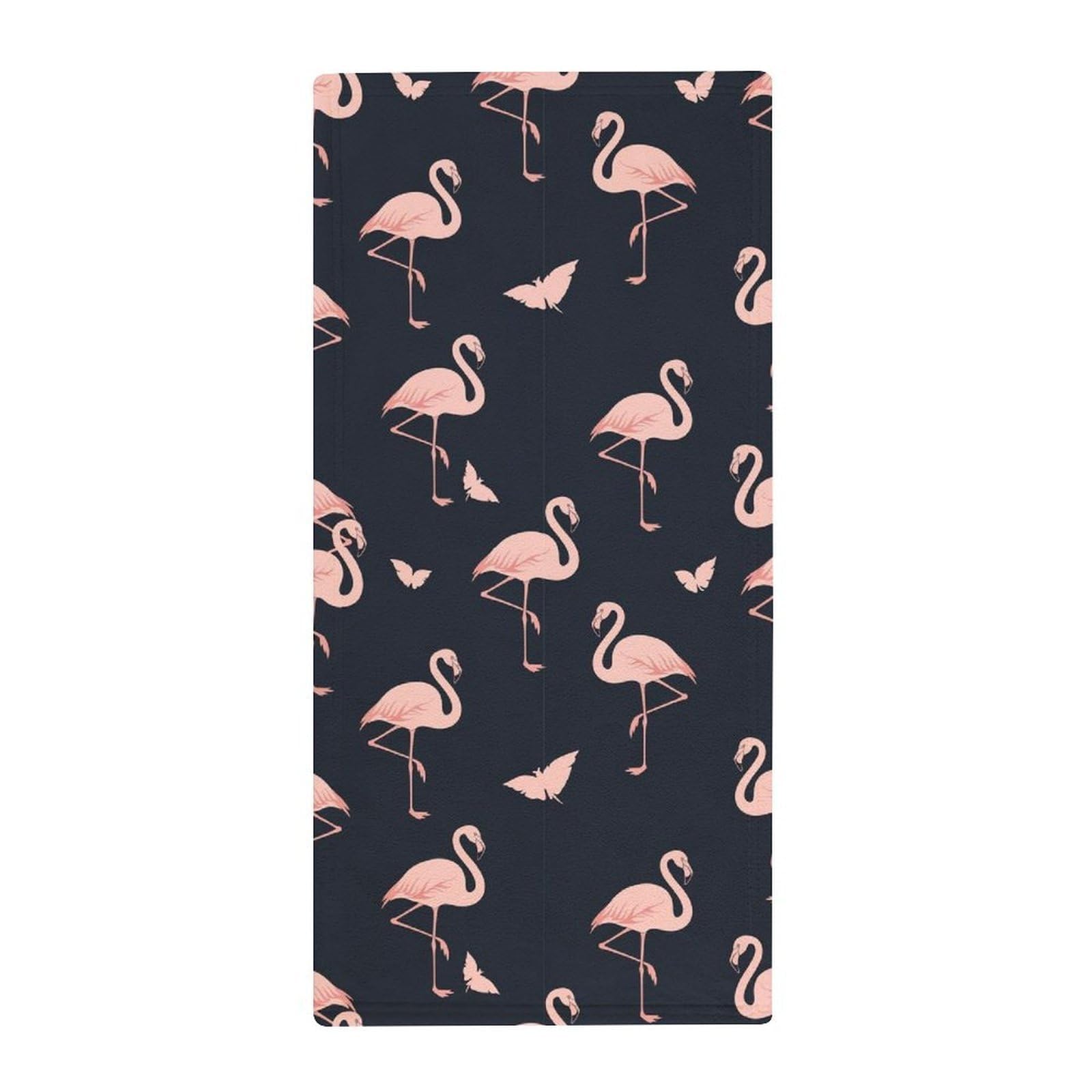 Anceky Quick-Drying Gym Towels, Pink Flamingos Pattern Ultra Absorbent & Lightweight for Yoga, Pool & Travel Essentials