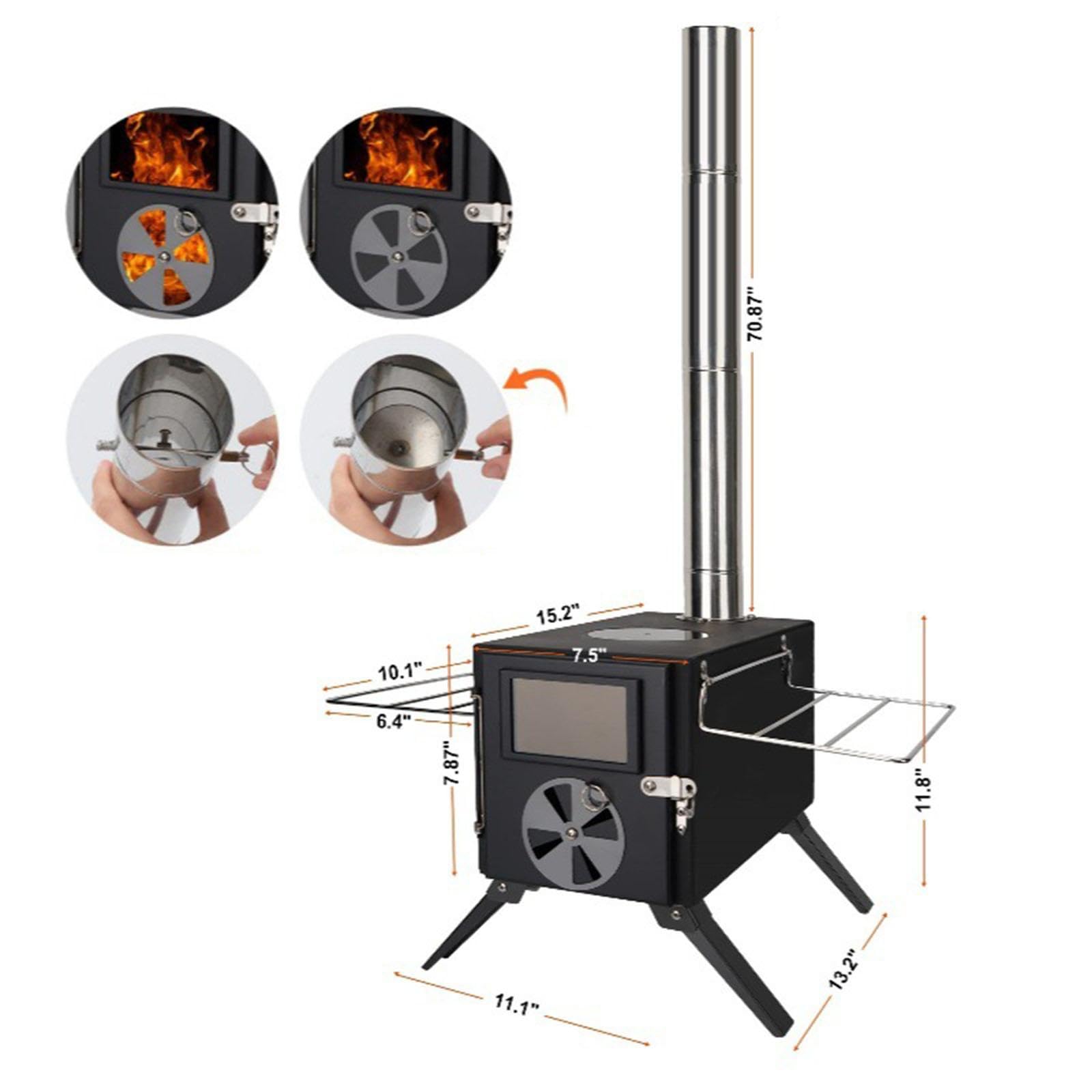 Attrezzo portatile per barbecue – Robusta attrezzatura pieghevole per barbecue per cucinare all'aperto, feste in famiglia e cucinare in viaggio, accessori essenziali per barbecue da campeggio