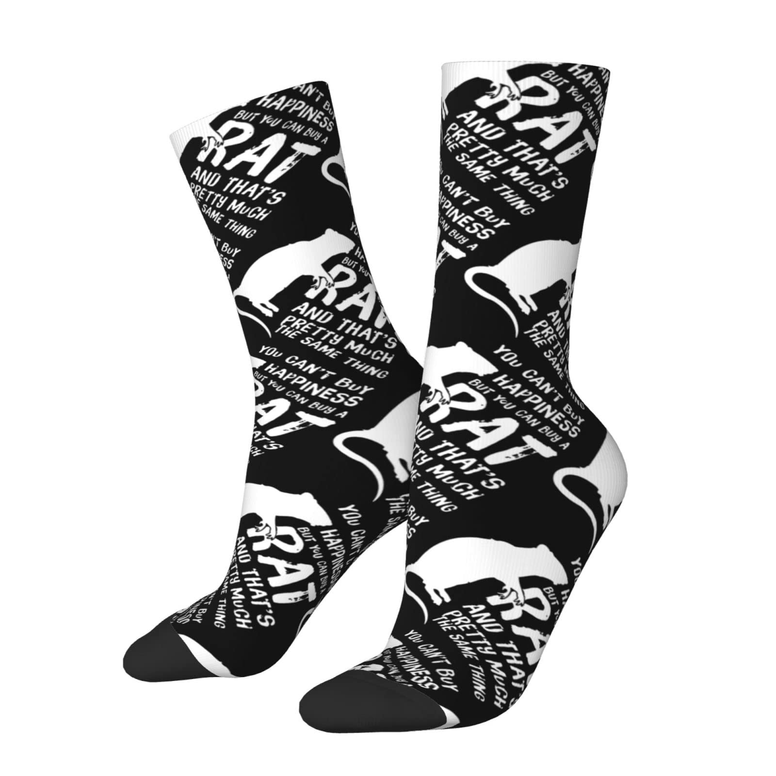 Lawenp Unisex As Pic Funny Rat Socks, Funny Novelty Crew Socks Gift For Men Women Teen