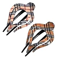 Vista 7 de Yusier 2 pinzas para el cabello con forma de corazón para cola de caballo, pasadores elegantes para mujeres, accesorios para el cabello rizado