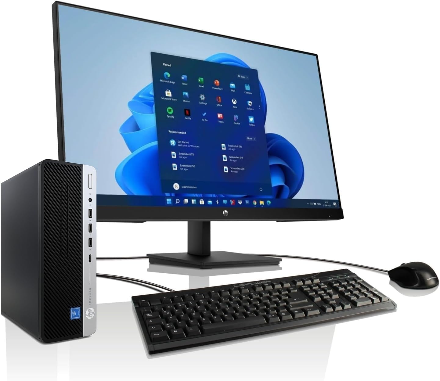All-in-One Bundle HP 27 Inch Core i5 Computer with 3 Year Warranty! Intel Core i5 6500 Quad Core, 3.6GHz, 16GB DDR4, 512GB SSD, WiFi, USB 3, USB-C, Windows 11, MS Office – #8032