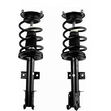 2pcs Front Left and Right Side with Coil Spring Replacement Suspension Complete Assembly Loaded Strut Shock Absorber Pair Set for Hyundai for Santa Fe 2010-2012