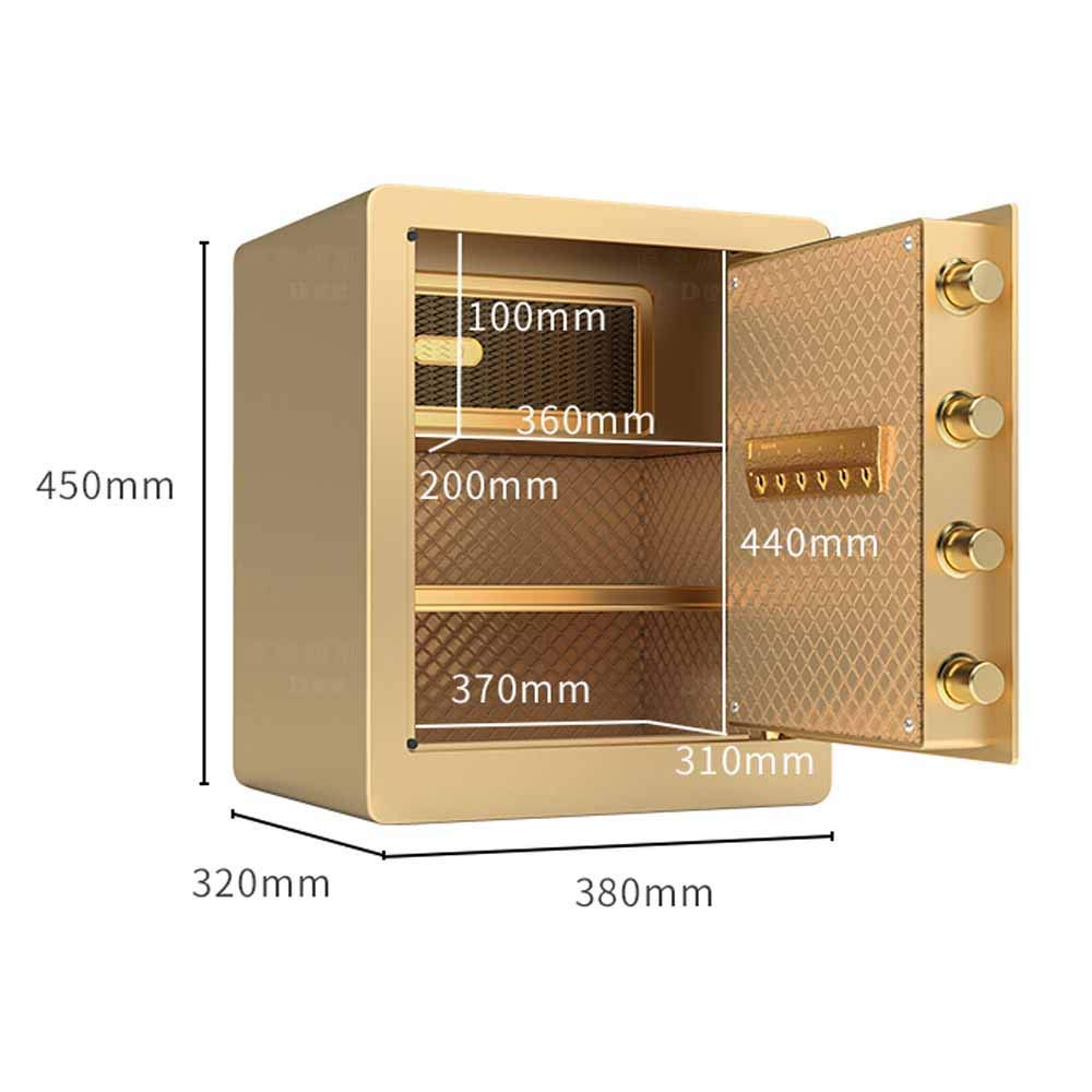 Caja Caja Fuerte De Alta Seguridad Combinación Digital Capacidad Muy Grande para Almacenar Objetos De Valor Cajas Fuertes para Documentos De Identificación, Documentos A4, Computadoras Portátiles,