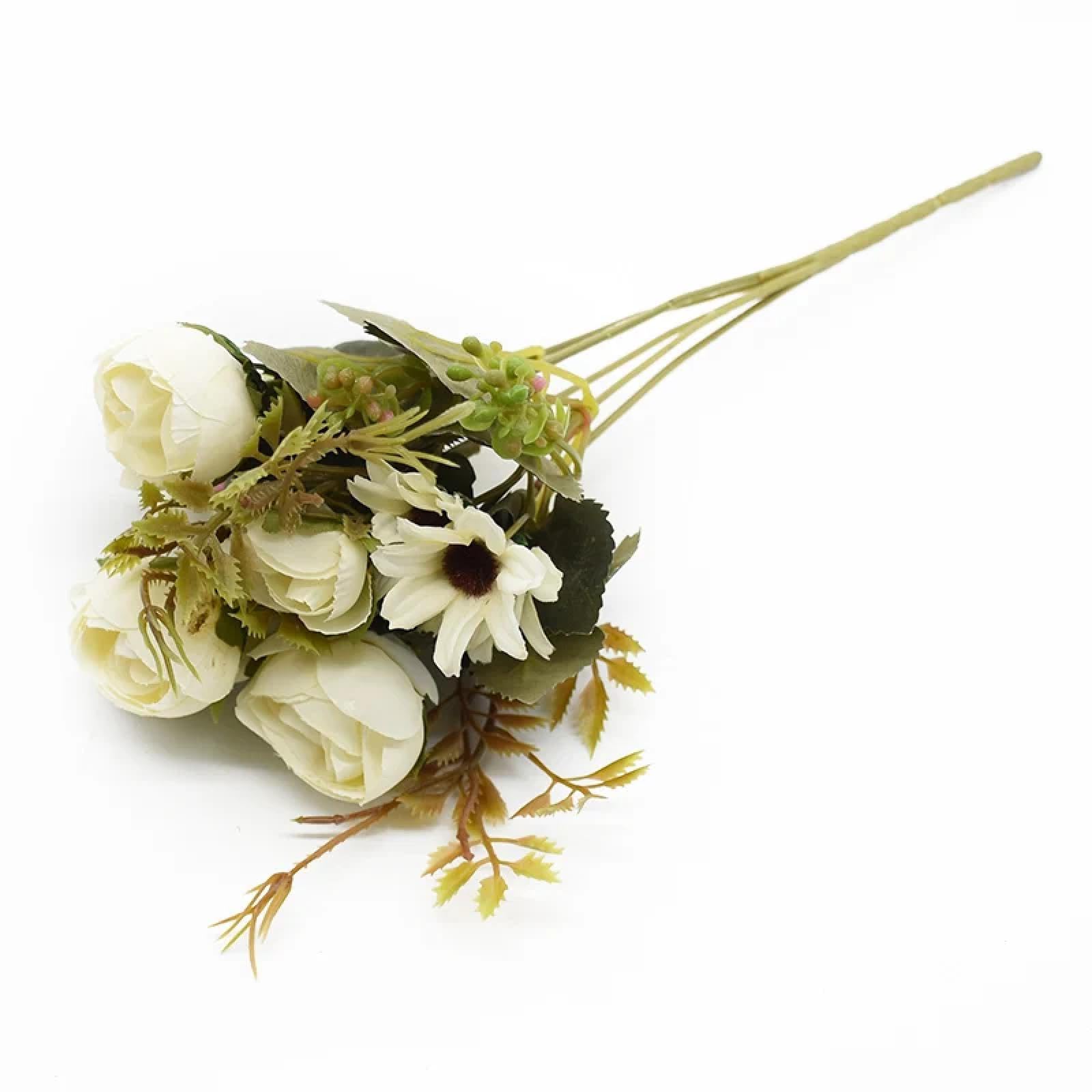 Roses de thé artificielles pour décoration de mariage et centre de table