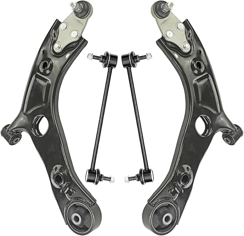 Miniatura 9 de Detroit Axle - Kit de 4 brazos de control delanteros para Chrysler 300 Dodge Challenger Charger Magnum, 2 brazos de control delantero inferiores con