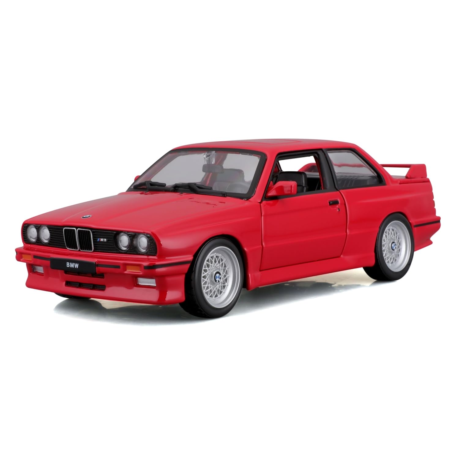 Bburago BMW M3 (E30) - 1:24 Scale - Incredibly Detailed Die-Cast Replica Collectible Super Car, Red