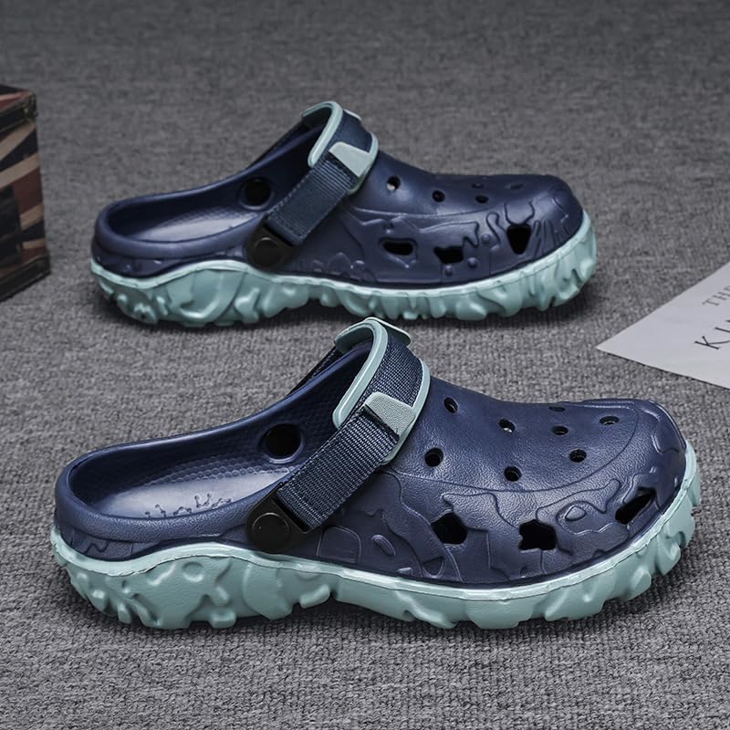 Image of Men's Clogs Garden Shoes Adult Mules Outdoor Sports Sandals Summer Water Beach Shoes Casual Slippers Lightweight Breathable Non-Slip