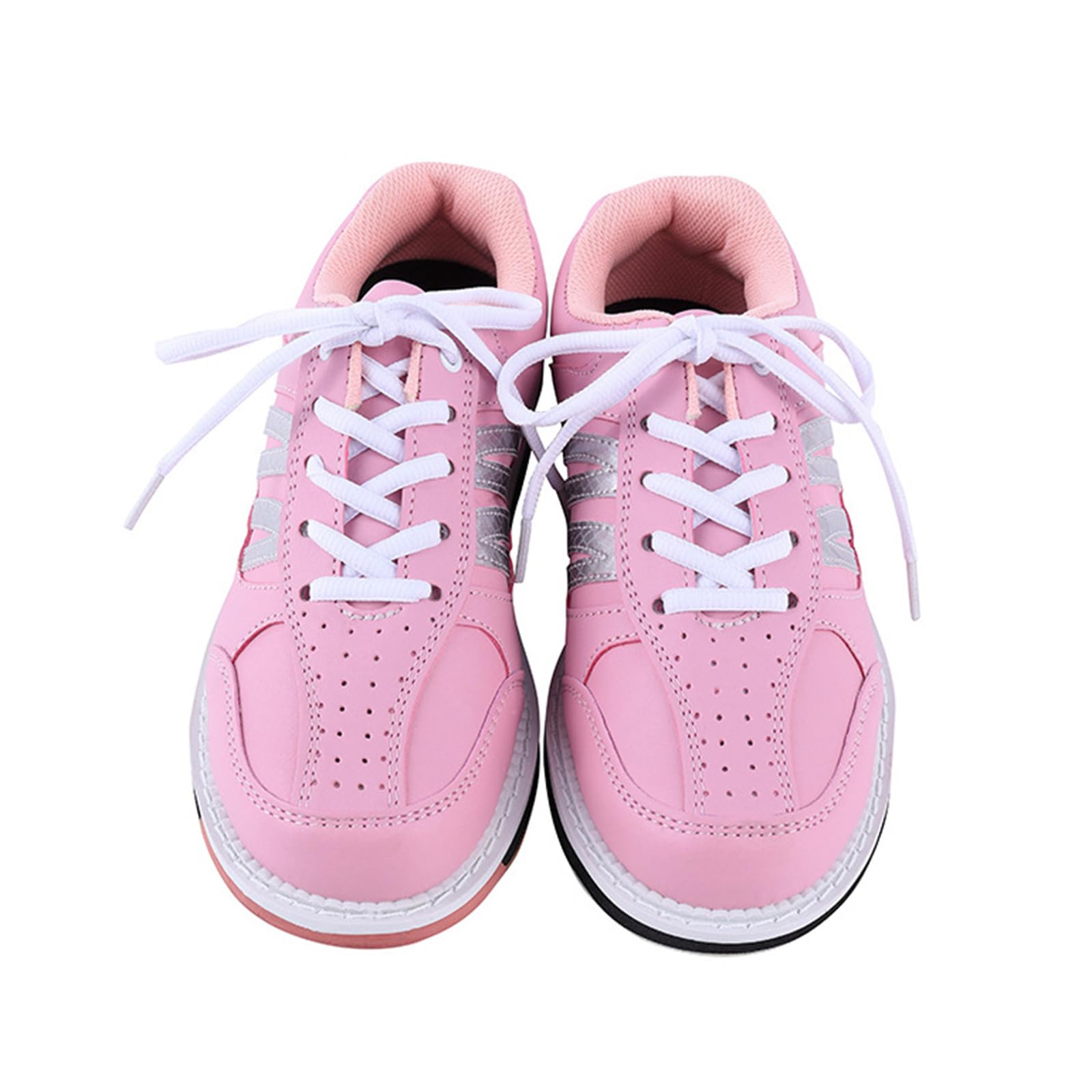 JiuQing Zapatos De Bolos Mujer Zapatos De Entrenamiento De Interior con Suela Deslizante Transpirable