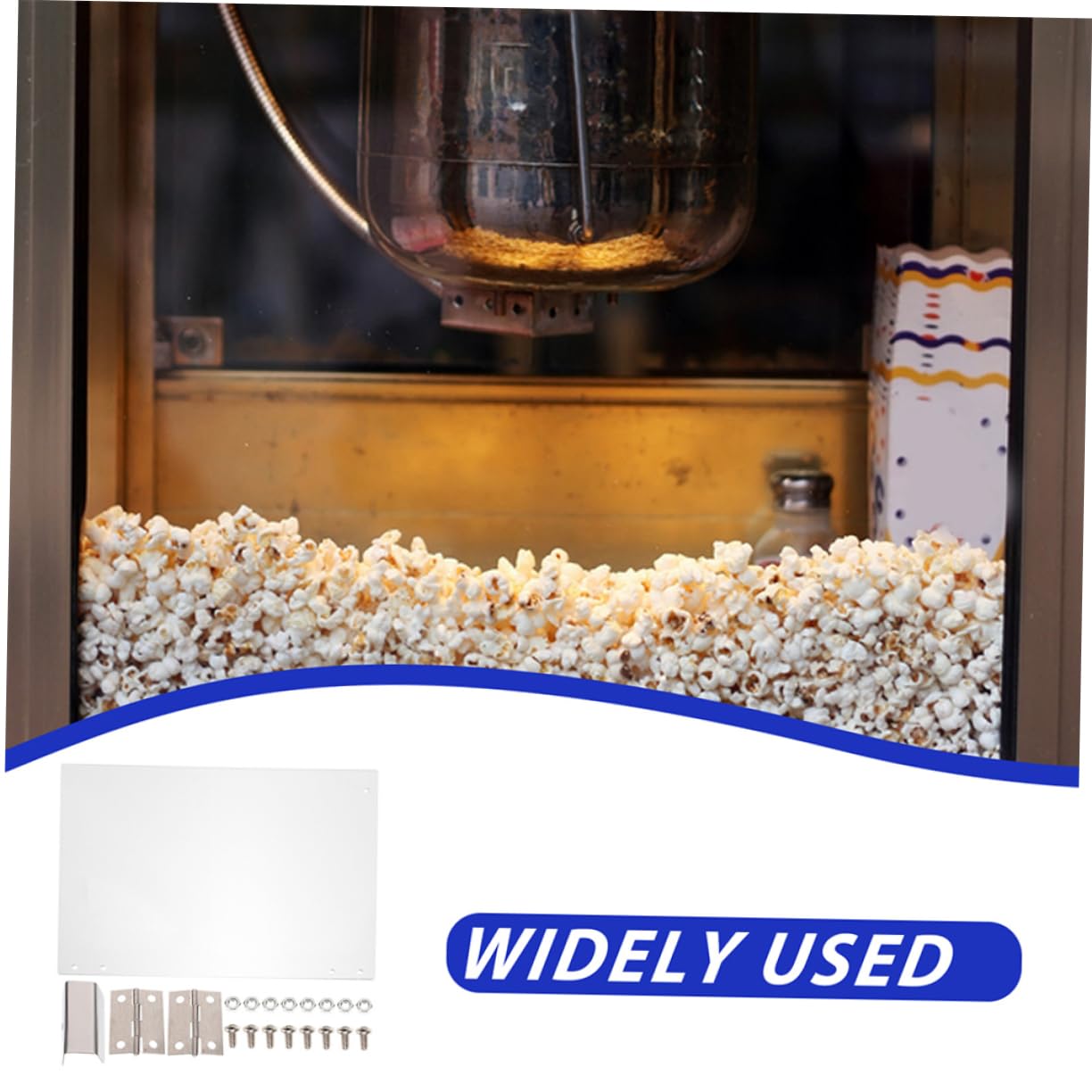 Alipis Clear Door Panel Replacement for Popcorn Machine Thicken Plastic for Household Use Easy Installation Fit for Kitchen Devices
