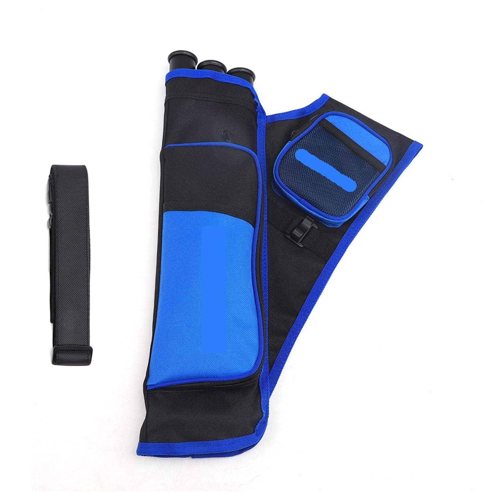 WDWDW Archery Arrow Quiver Holder Back Bag 3-Tubes Portable with Adjustable Belt for Adults Target Practicing