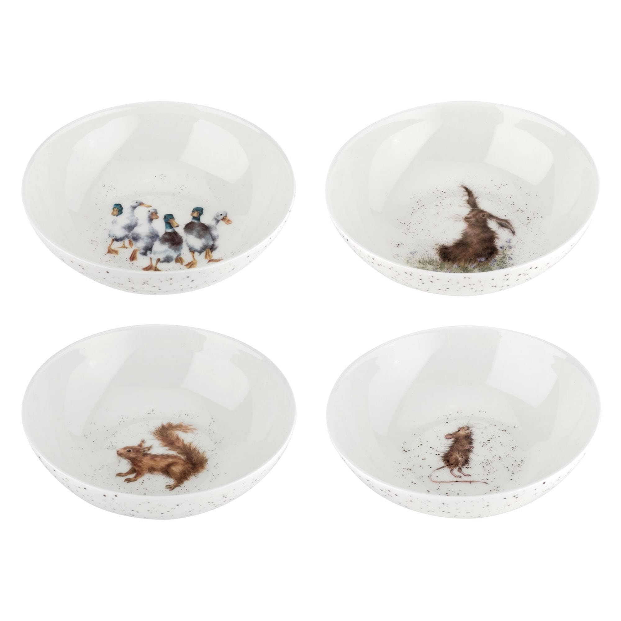 Portmeirion Home & Gifts WN4078-XB Bowls, Multi Coloured, 150mm (Pack of 4)
