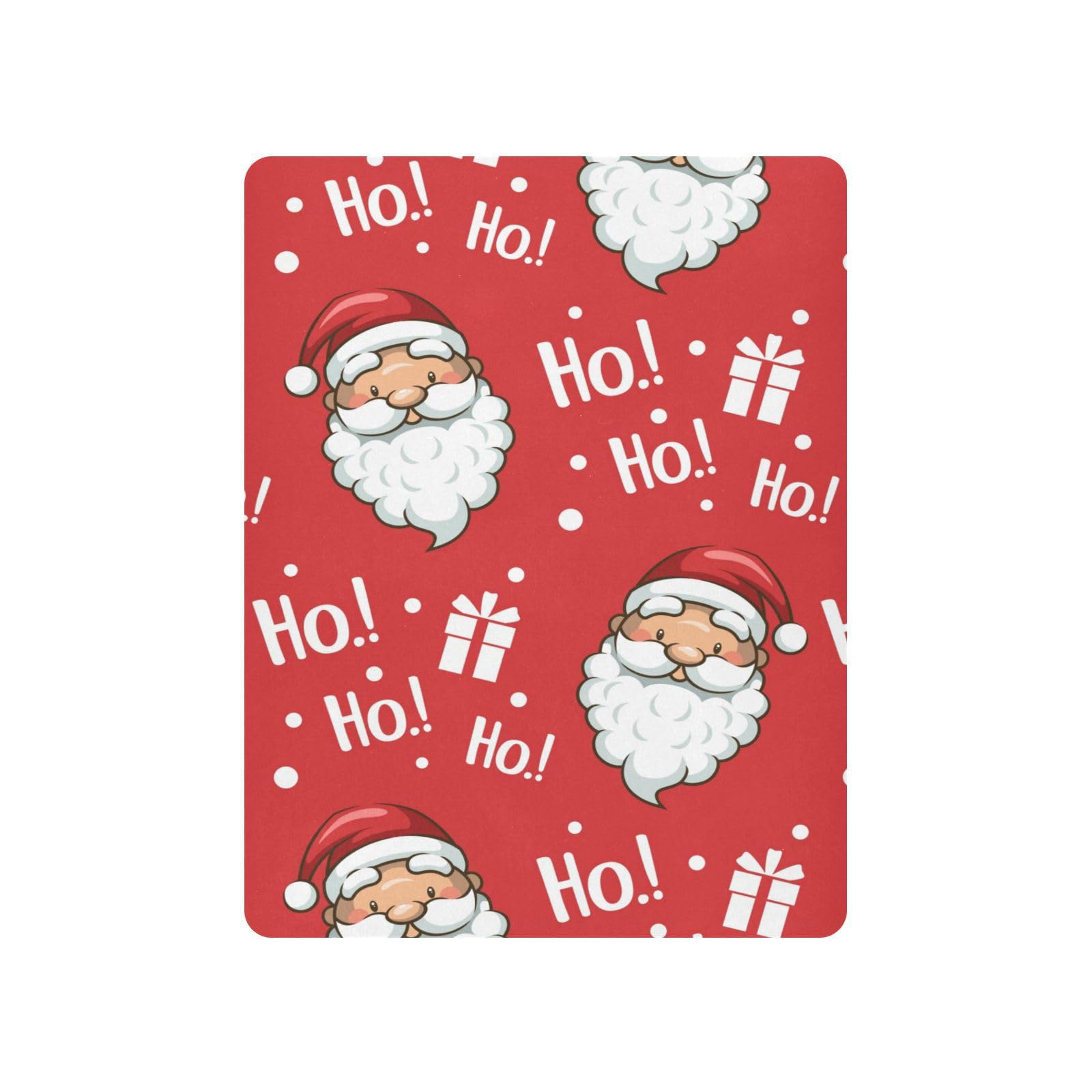 Moudou Christmas Santa Claus Playard Sheet for Boy Girls, Soft Breathable Fitted Toddler Sheet for Standard Playard Bed Mattress, 39 x 27 x 5 Inch