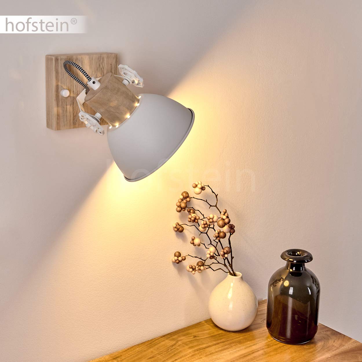 Wall Light Orny, Wall Spot In Retro/Vintage Design, Adjustable - View #6