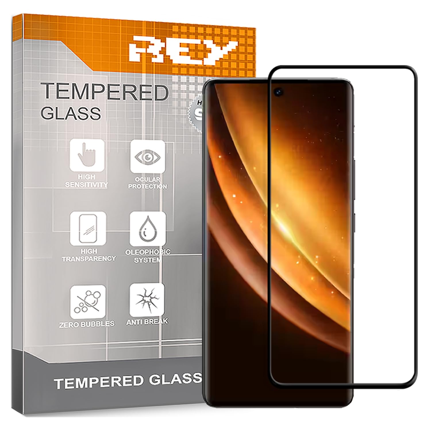 YQINHHME Gehard Glas Set – 3 Stuks Voor Vivo X200 Ultra (6,82″/17,3cm) – 9H Hardheid, Anti-kras, Oleofobe Coating – Bedekt Platte Deel Van Het Scherm – Inkl. Montageset