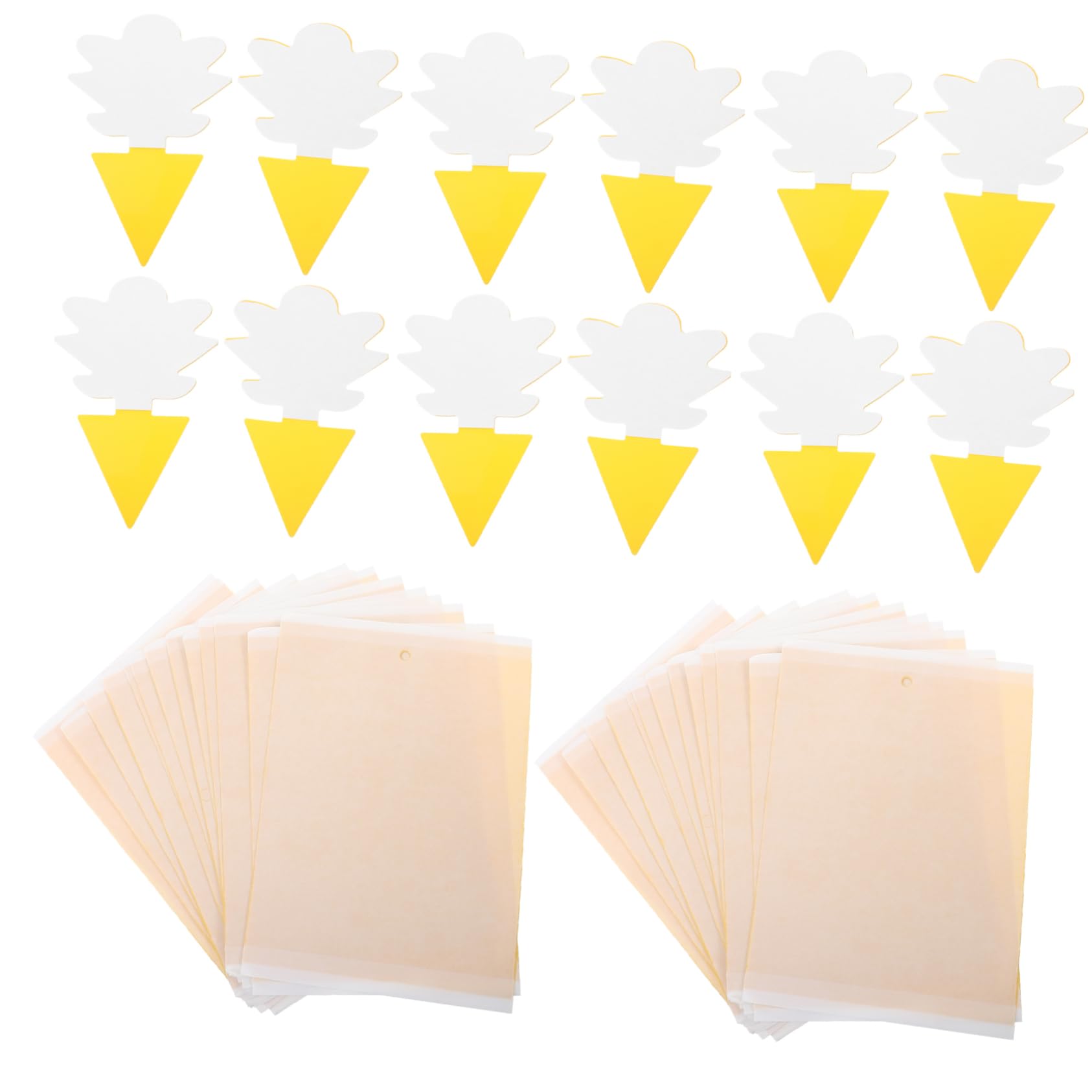 Insect Trapping Board 54pcs Sticky Board Pp Board Yellow Strap Board Sticky Gnat Trap for Indoor Indoor Alien Sticky Fruit Fly Trap Dual-sided Sticky Traps