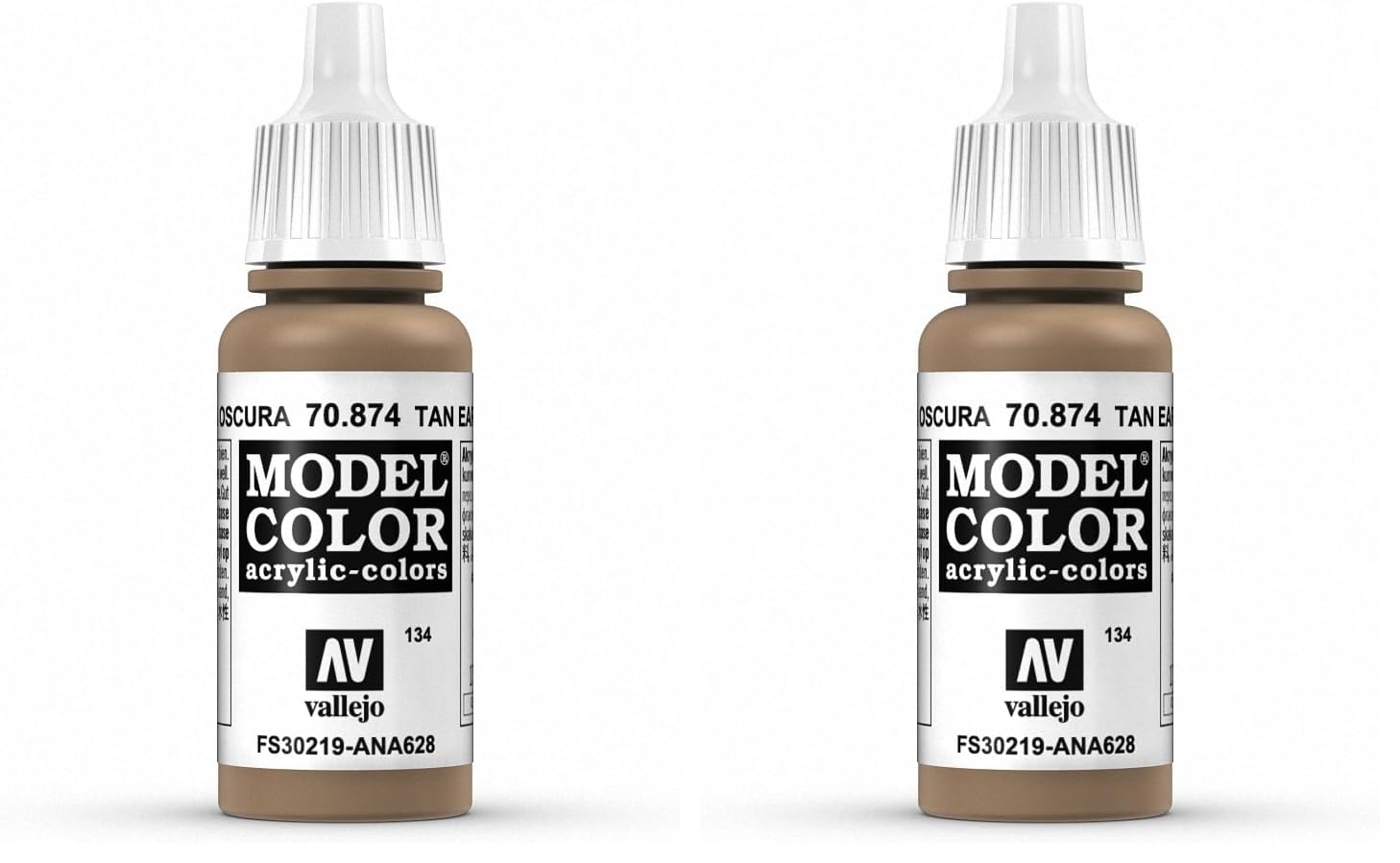 Vallejo Model Color 17 ml Acrylic Paint - Cold White — view 126
