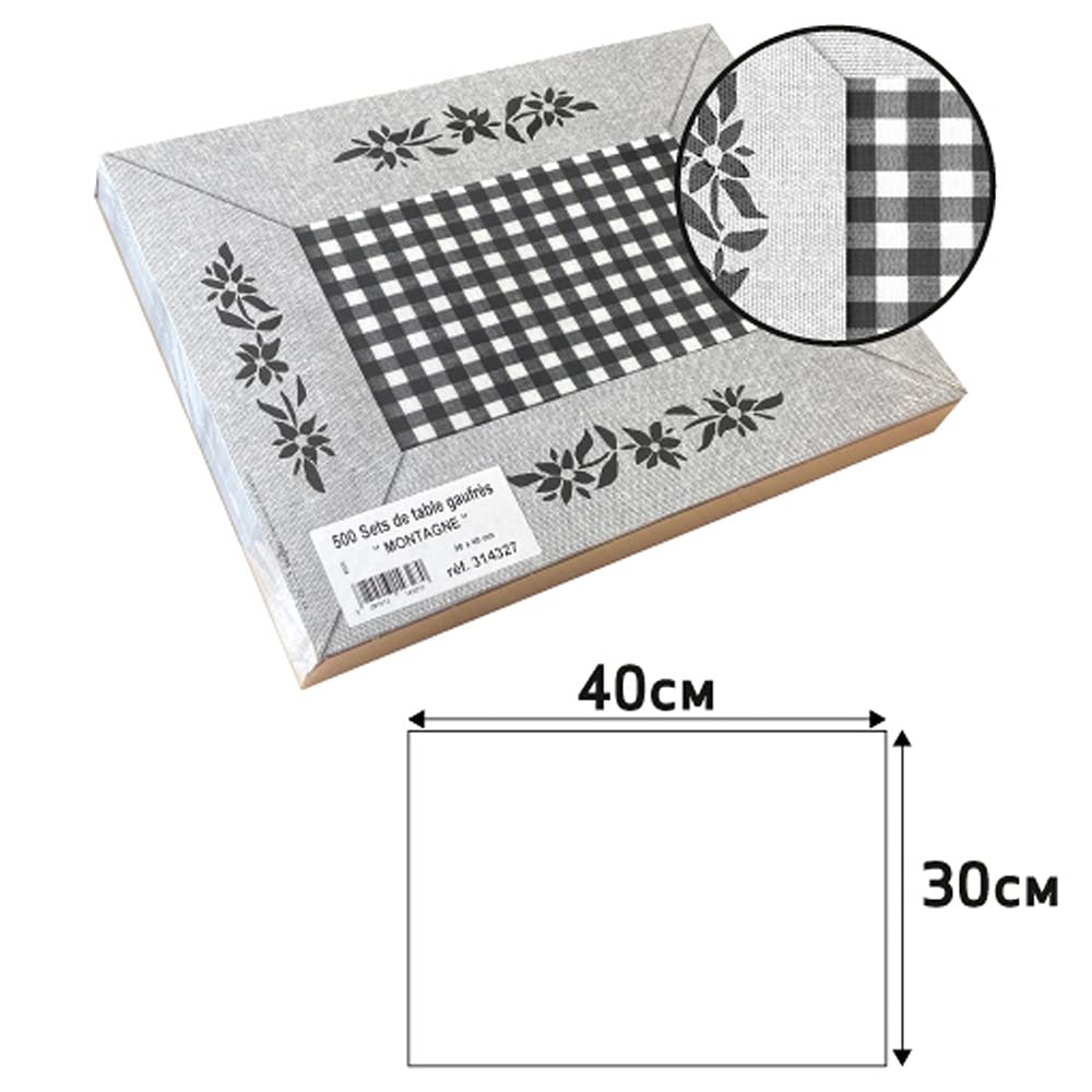 Pro Mantel 314327I - Mantel Individual de Papel de gofres (30 x 40 cm, 500 Unidades)