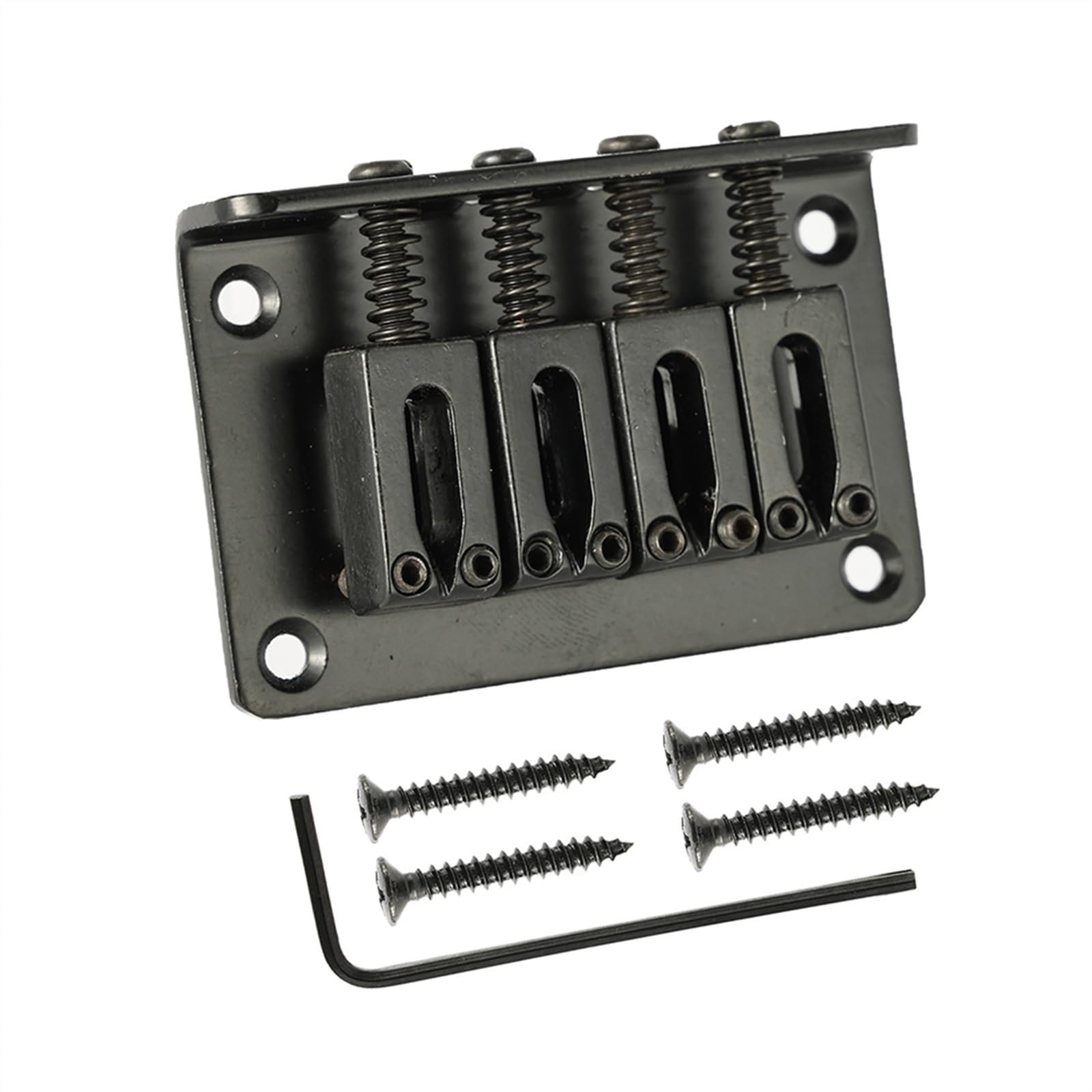 Juego De Puente Para Guitarra Eléctrica Puente De Sillín De Guitarra, Sillín De Guitarra Ajustable, Pieza Trasera Para Guitarra Eléctrica, Instrumento Musical (Color : Black)