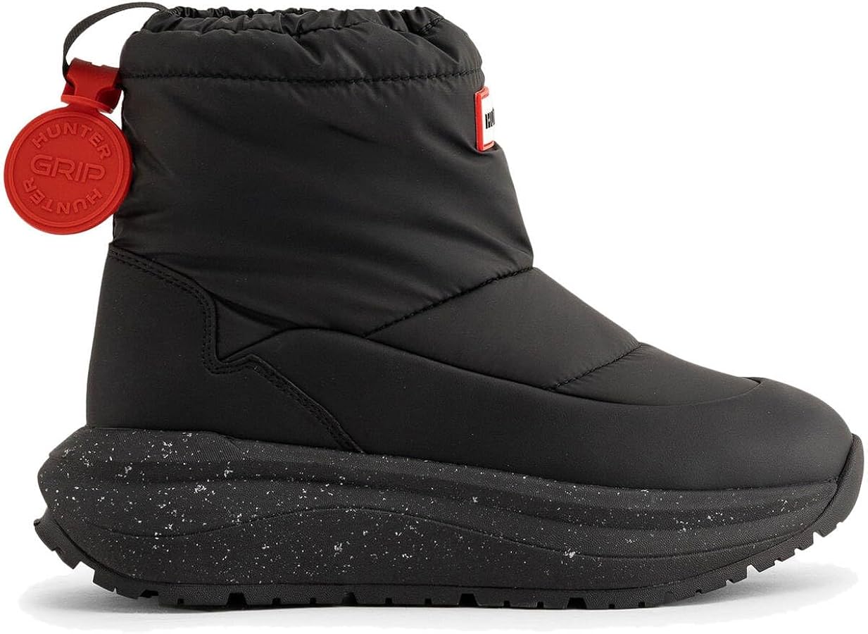 HUNTER ブラック スノーブーツ Amazon | [ハンター] ユニセックス ユニセックス グリップ ショート