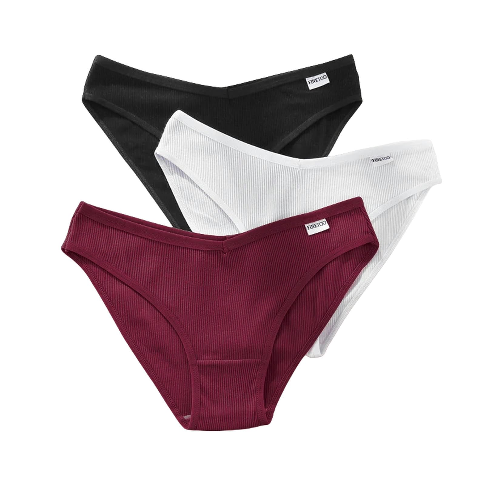 Mutande Donna Cotone Mutandine di Cotone Femminile V Vita Biancheria Intima Plus Size Briefs Ladies Bassa Riduzione delle Mutandine Comode Mutandine Lingerie-Set 1-XXXL