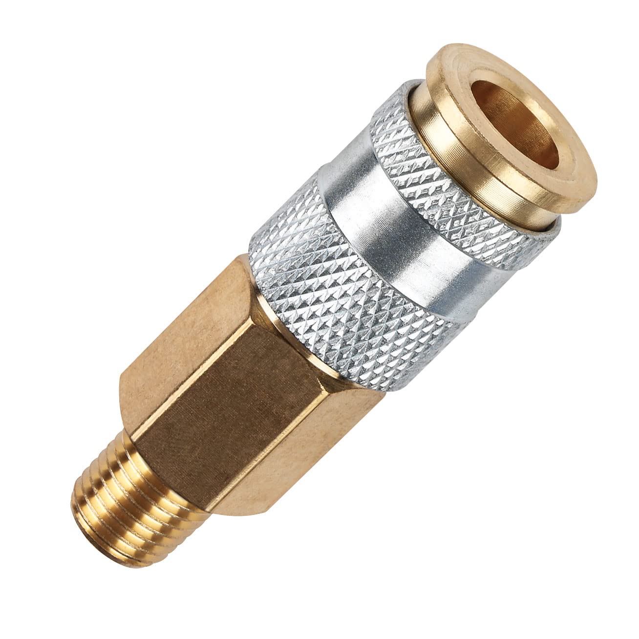 Amflo C91 1/4" HI FLO Design x 1/4" MNPT Brass Coupler - (Pack of 10)