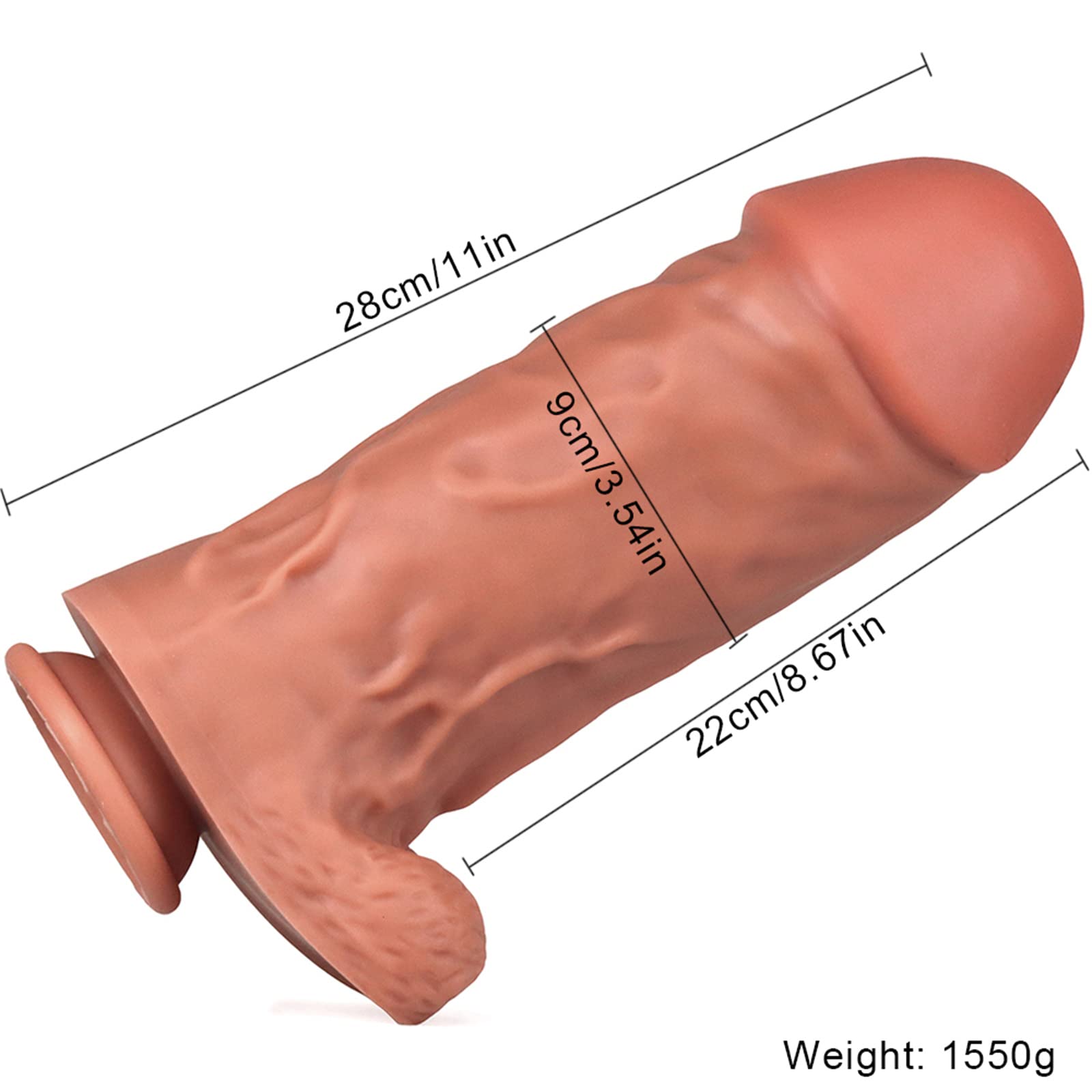 Fallo Da 9cm Di Diametro, Fallo Anale Gigante In Silicone A Doppio Strato, Plug Anale Extra Large, Replica Del Pene Con Ventosa, Massaggio Prostatico, Stimolatore Del Punto